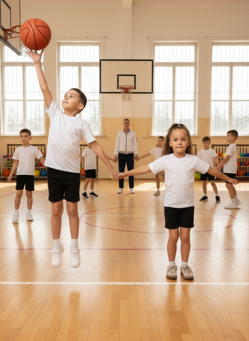 Комплект для гимнастики Утенок 795 белый черный - фото 3