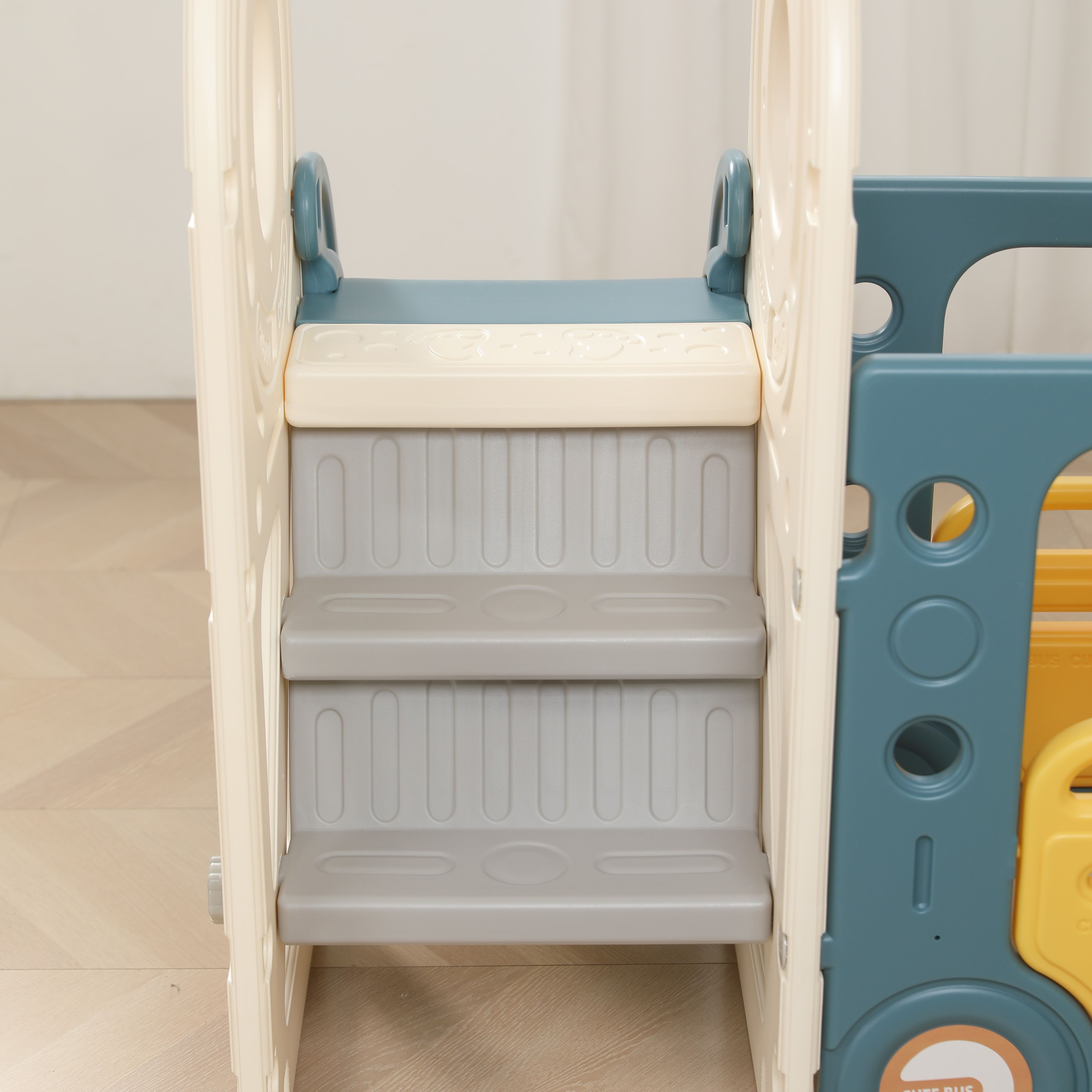Игровой комплекс UNIX Kids Bus yellow с горкой и баскетбольным кольцом - фото 16