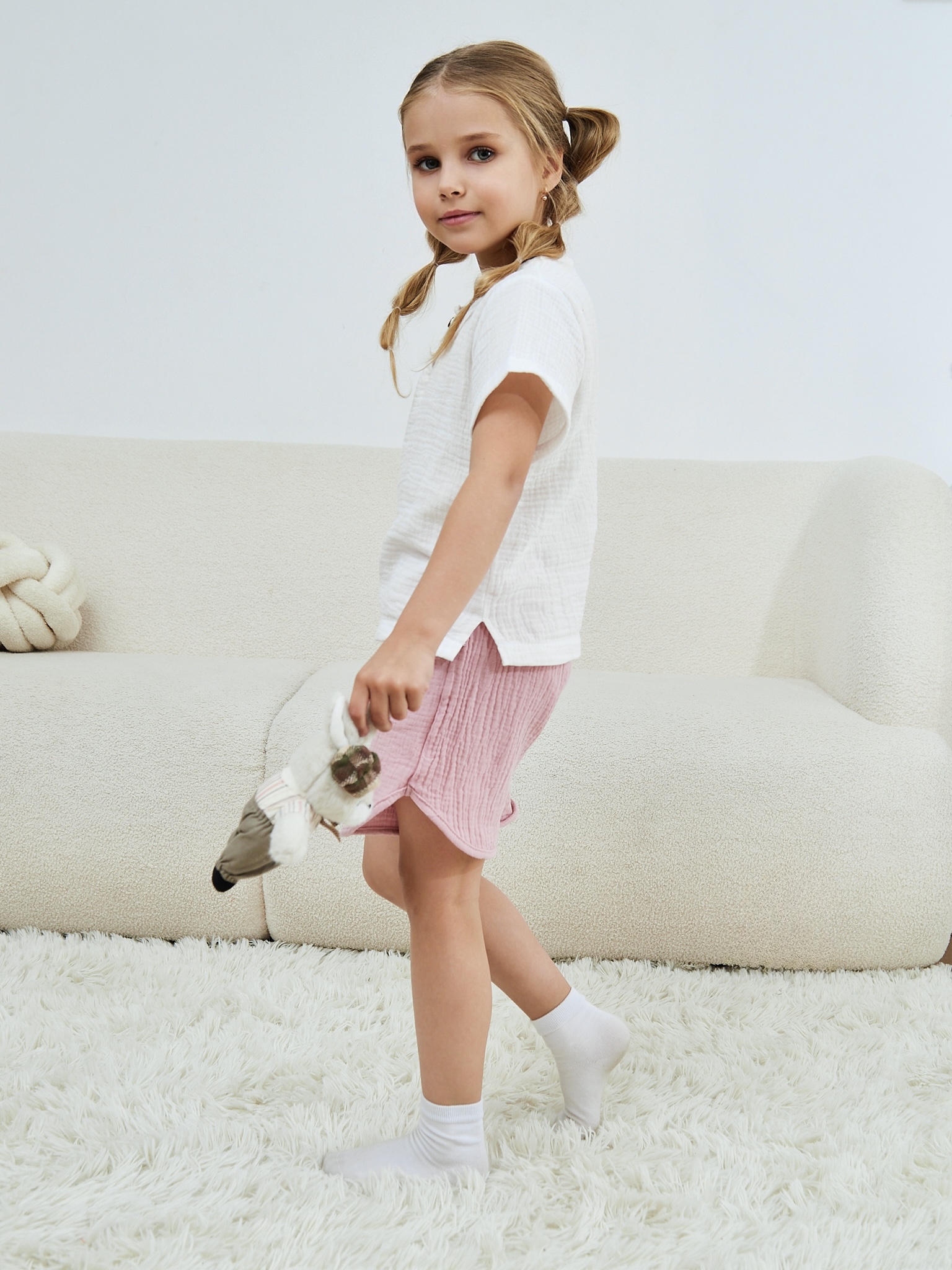 Шорты MOUN Шорты_муслин_розовый - фото 23