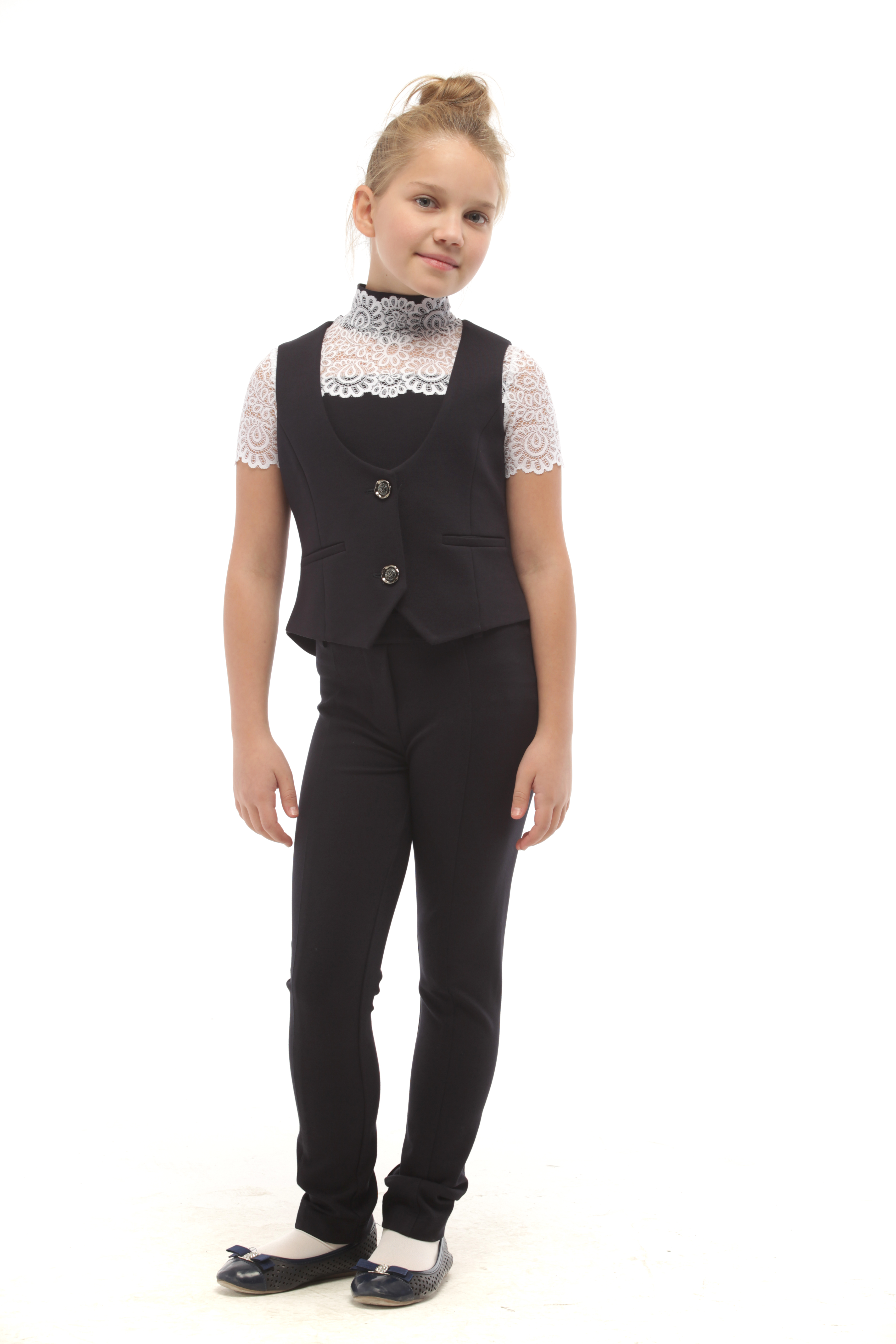 Жилет Stylish AMADEO AV-072-синий - фото 3