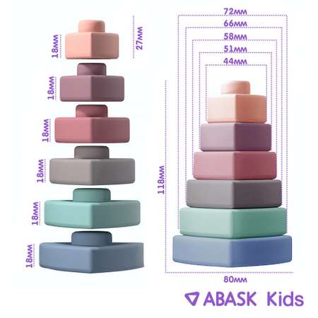 Пирамидка треугольная ABASK PASTEL