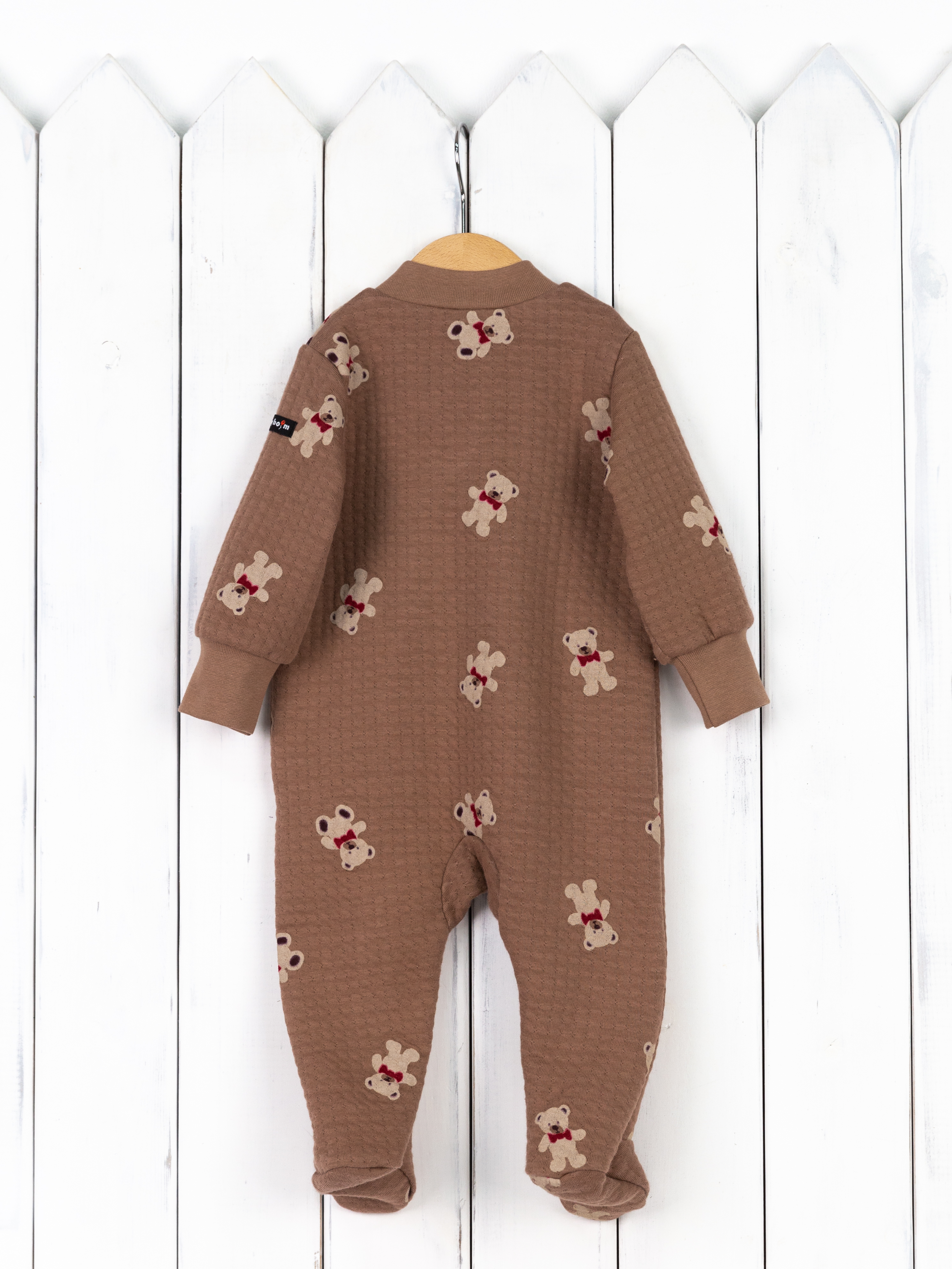 Комбинезон Baby boom К301/16-К капитон мишки на кофе - фото 2