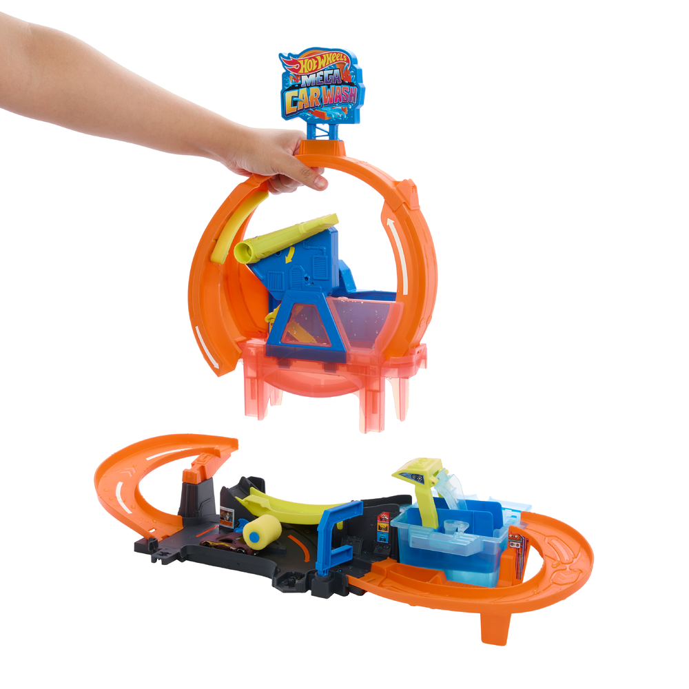Автомойка Hot Wheels City Mega Loop Car Wash JHL97 - фото 8