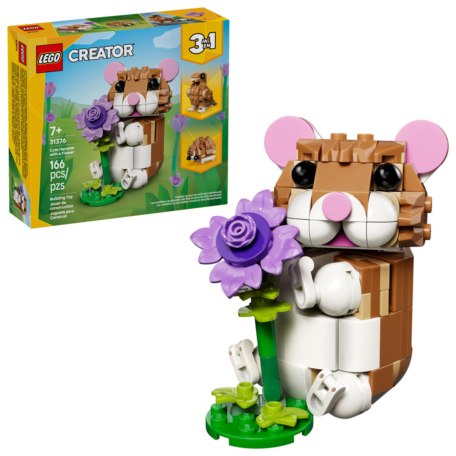 Конструктор LEGO Creator Милый хомяк с цветком 166 дет. - фото 1