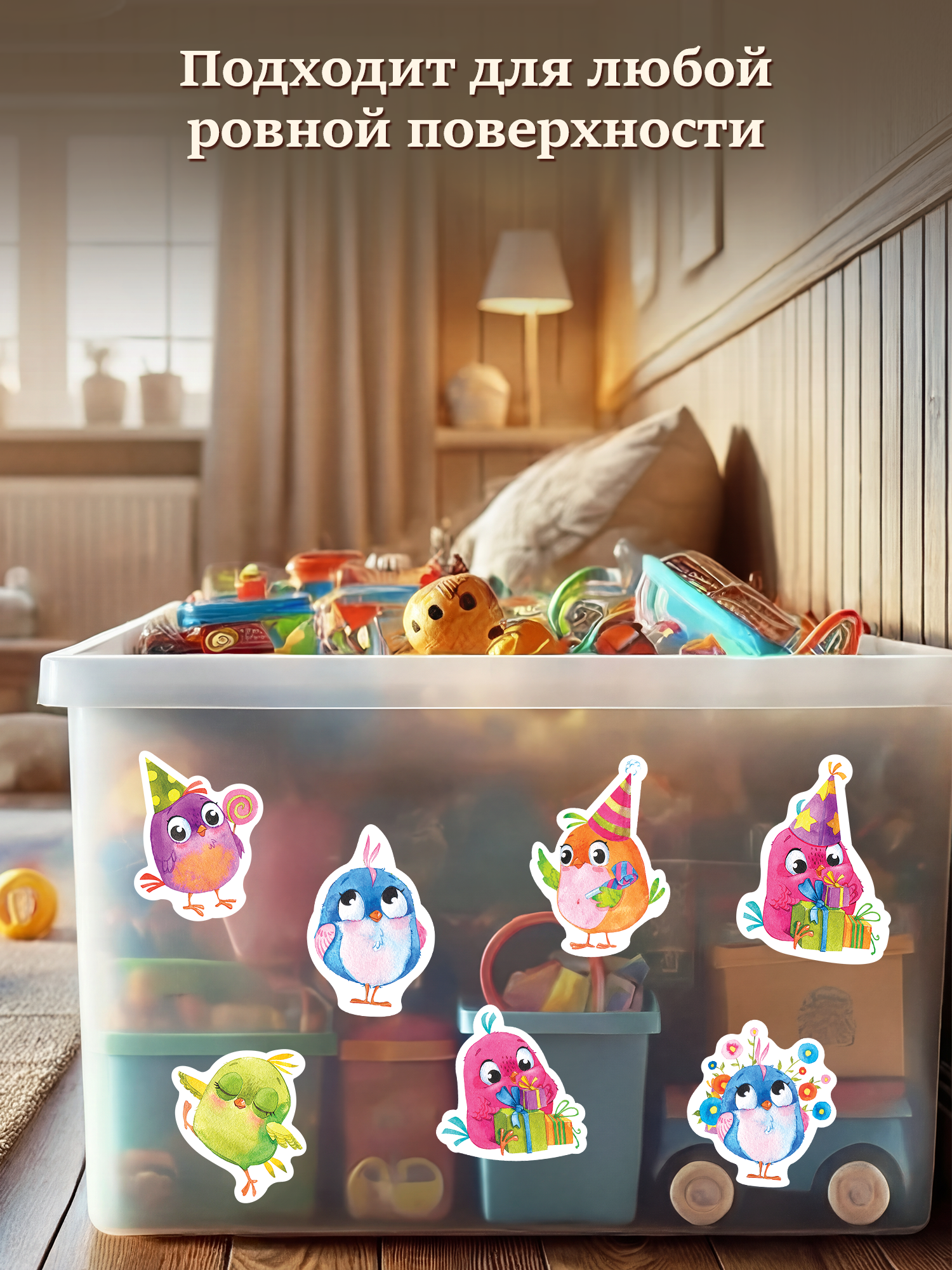 Декоративные наклейки Дрофа-Медиа Весёлые птички 4214 - фото 7