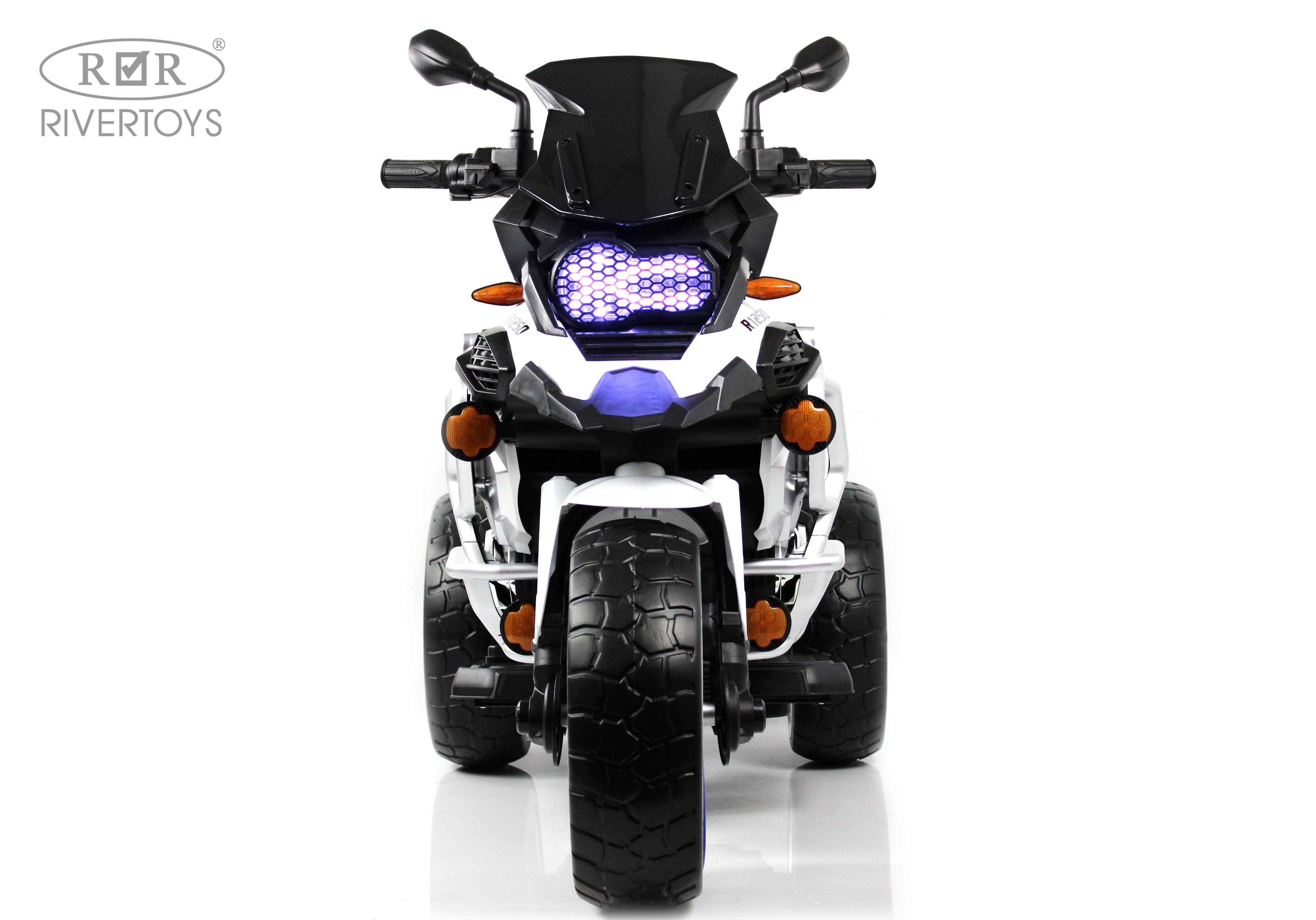 Электромотоцикл RIVERTOYS М111БХ-WHITE - фото 2