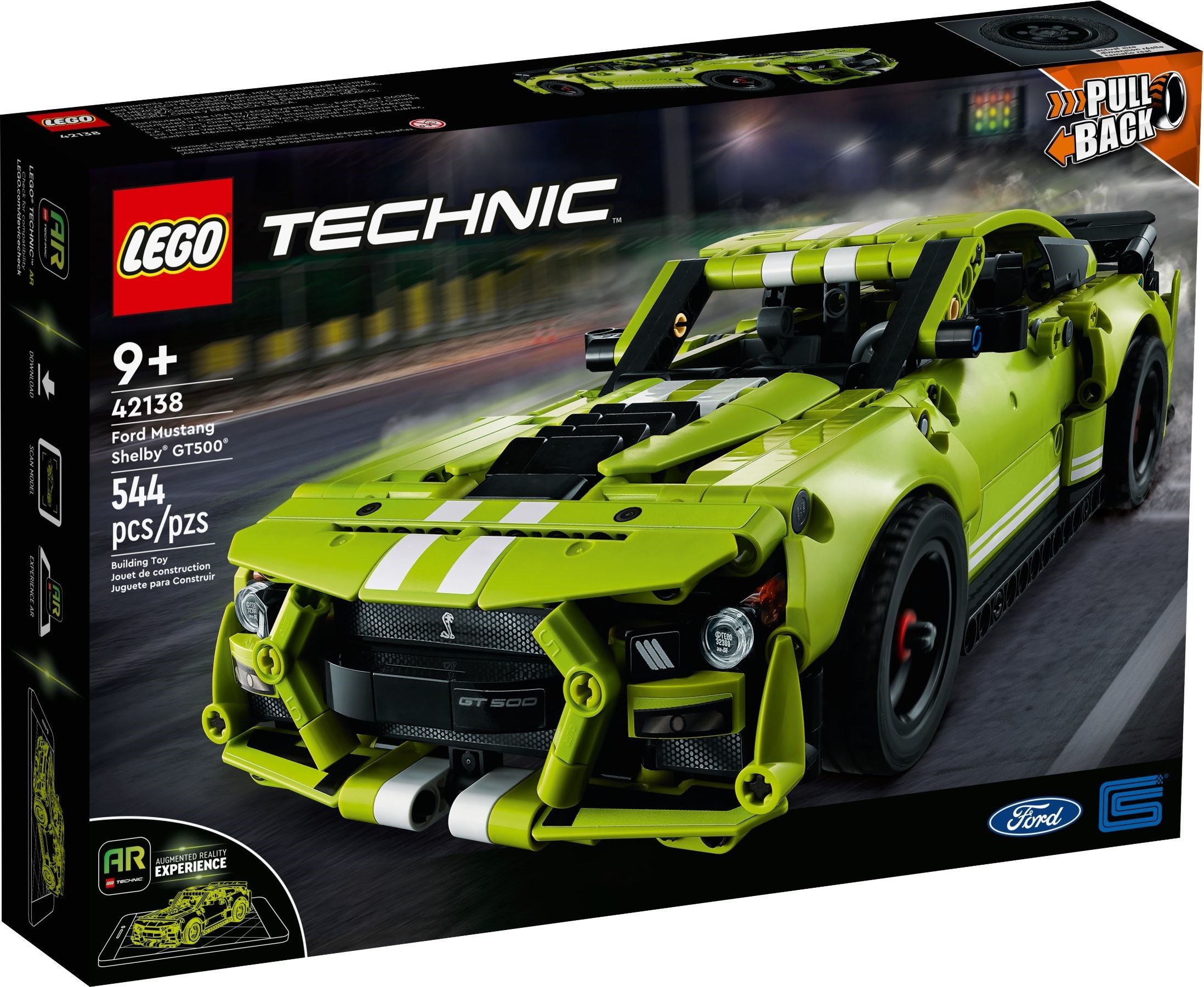 Изображение товара Конструктор LEGO Technic Ford Mustang Shelby GT500 42138 моделирование AR игра Изображение товара Конструктор LEGO Technic Ford Mustang Shelby GT500 42138 моделирование AR игра