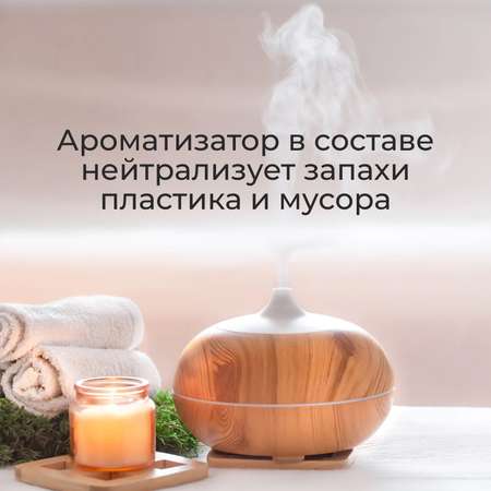 Пакеты для мусора Jundo Garbage bags без завязок 60 л 10 шт 25 мкм ароматизированные 60х70см