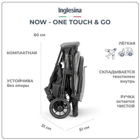 Коляска прогулочная Inglesina Now Snap grey