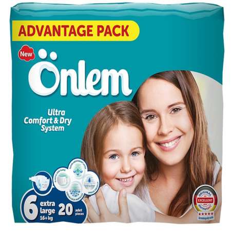 Подгузники Onlem Ultra Comfort 6 20 шт.