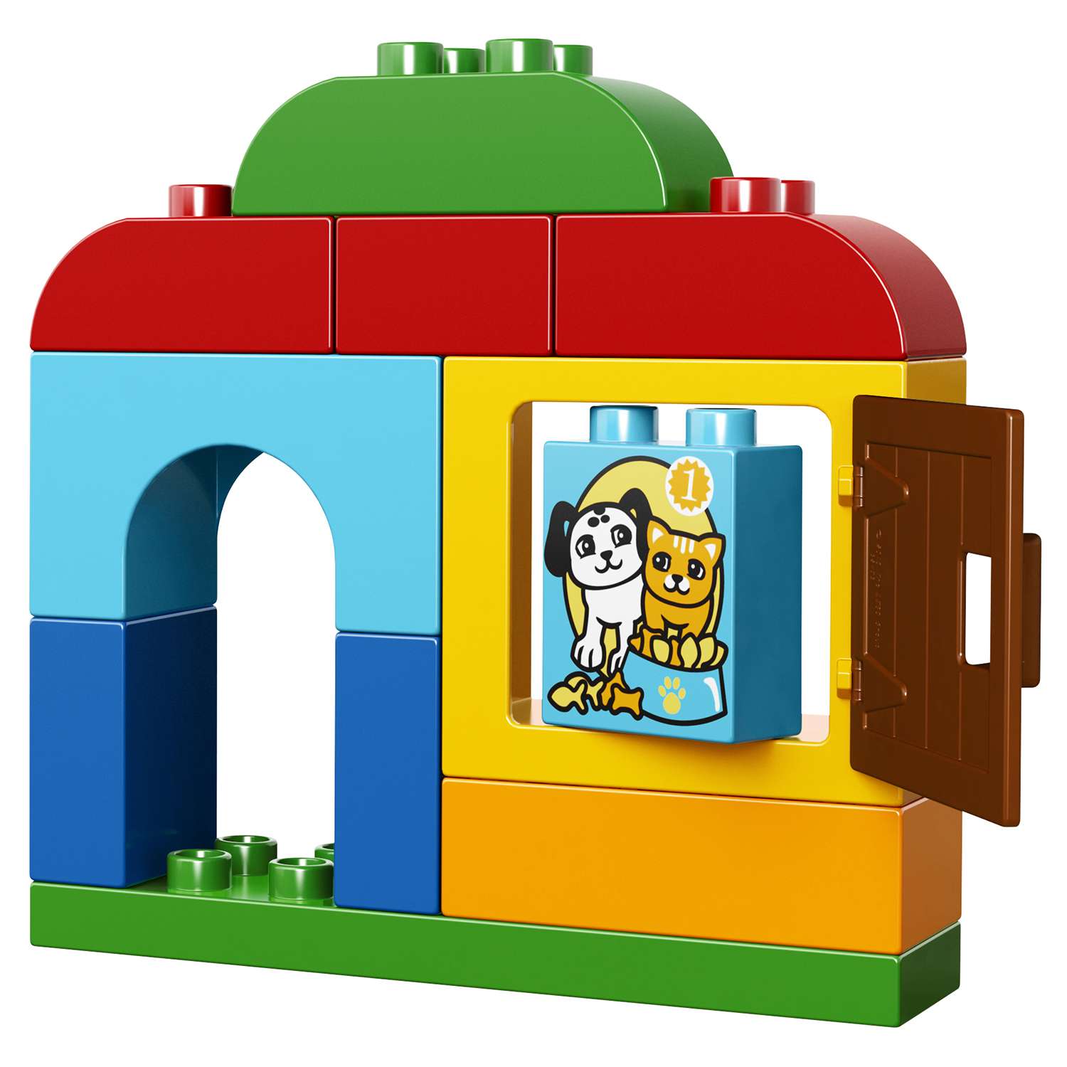 Конструктор LEGO DUPLO Лучшие друзья: кот и пёс блочный - фото 9