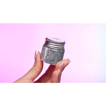 Глиттер-гель блестки SPLASH Holo SILVER