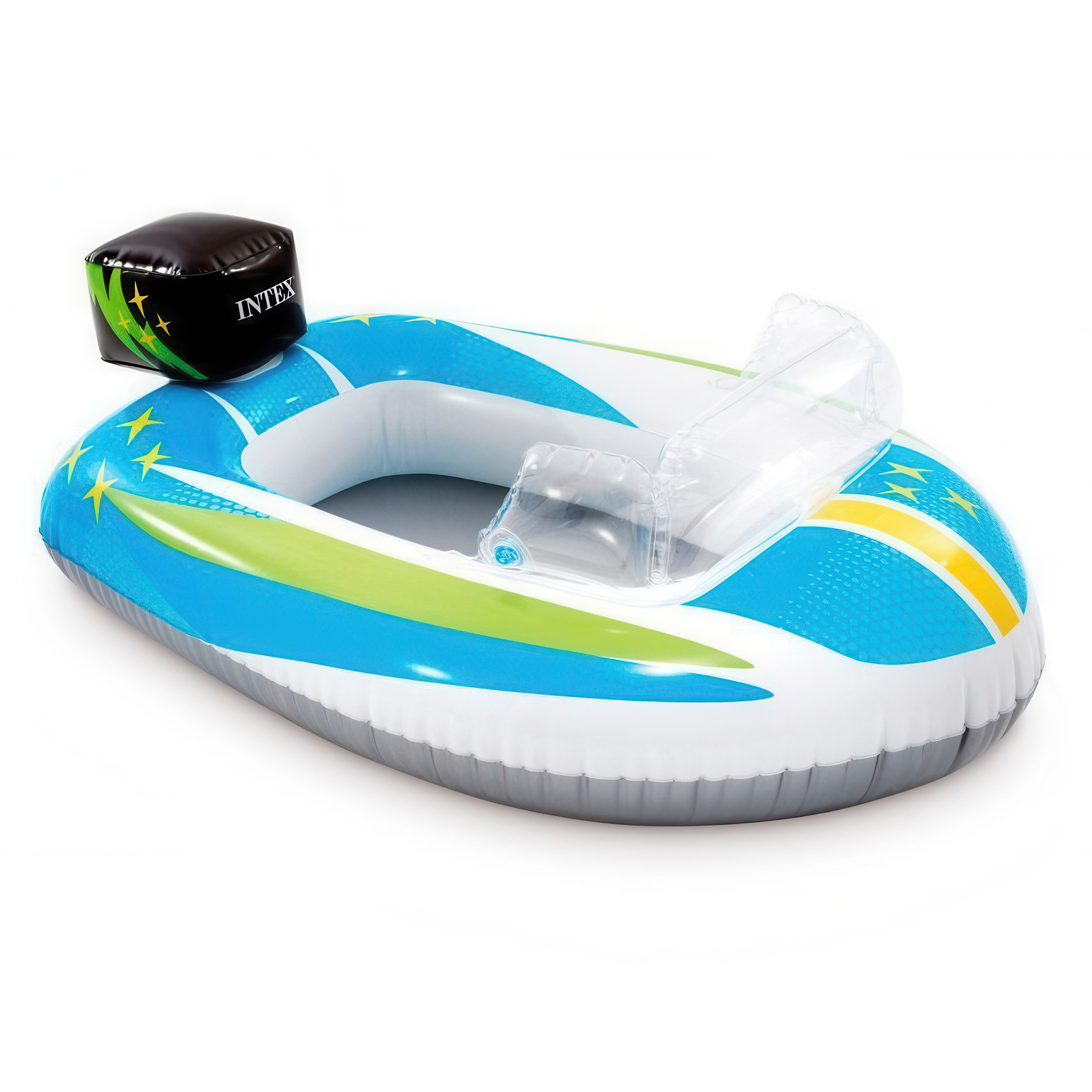 Лодка детская надувная Intex Лодочка Pool Cruisers 107х94см от 3-6 лет до 27 кг - фото 1