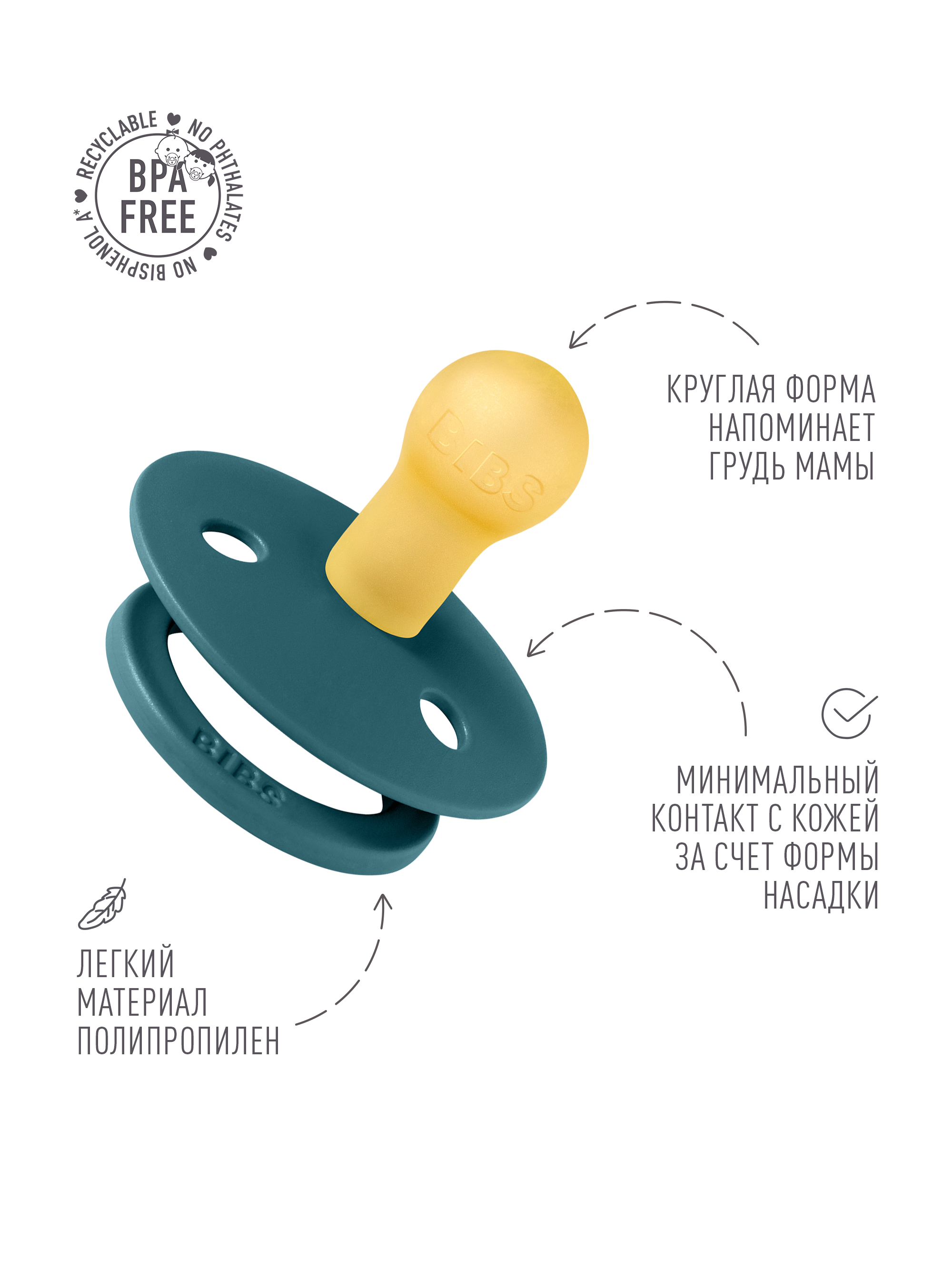 Пустышка BIBS латекс классическая от 0 мес. - фото 3