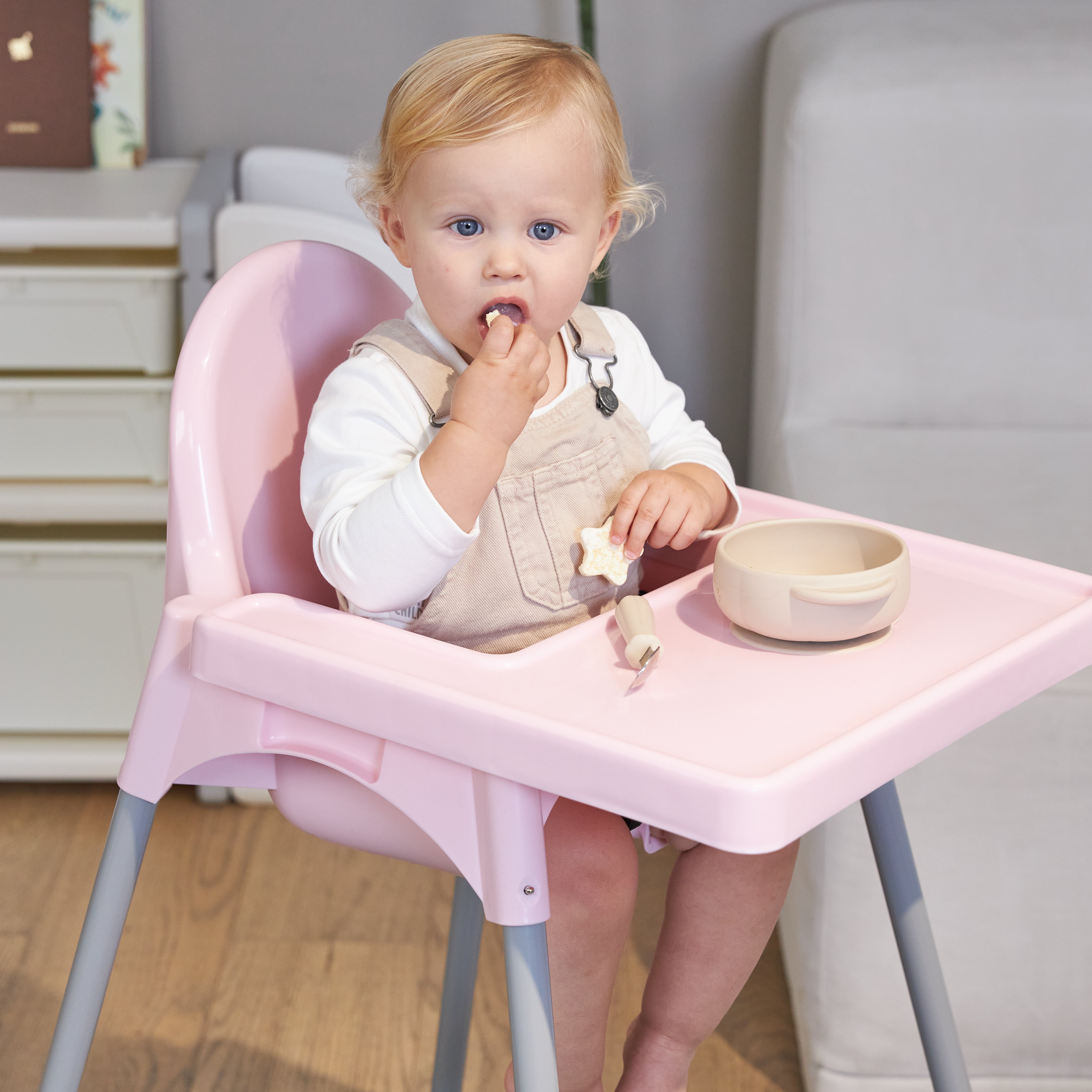 Стульчик для кормления UNIX Kids Fixed Rose розовый - фото 8