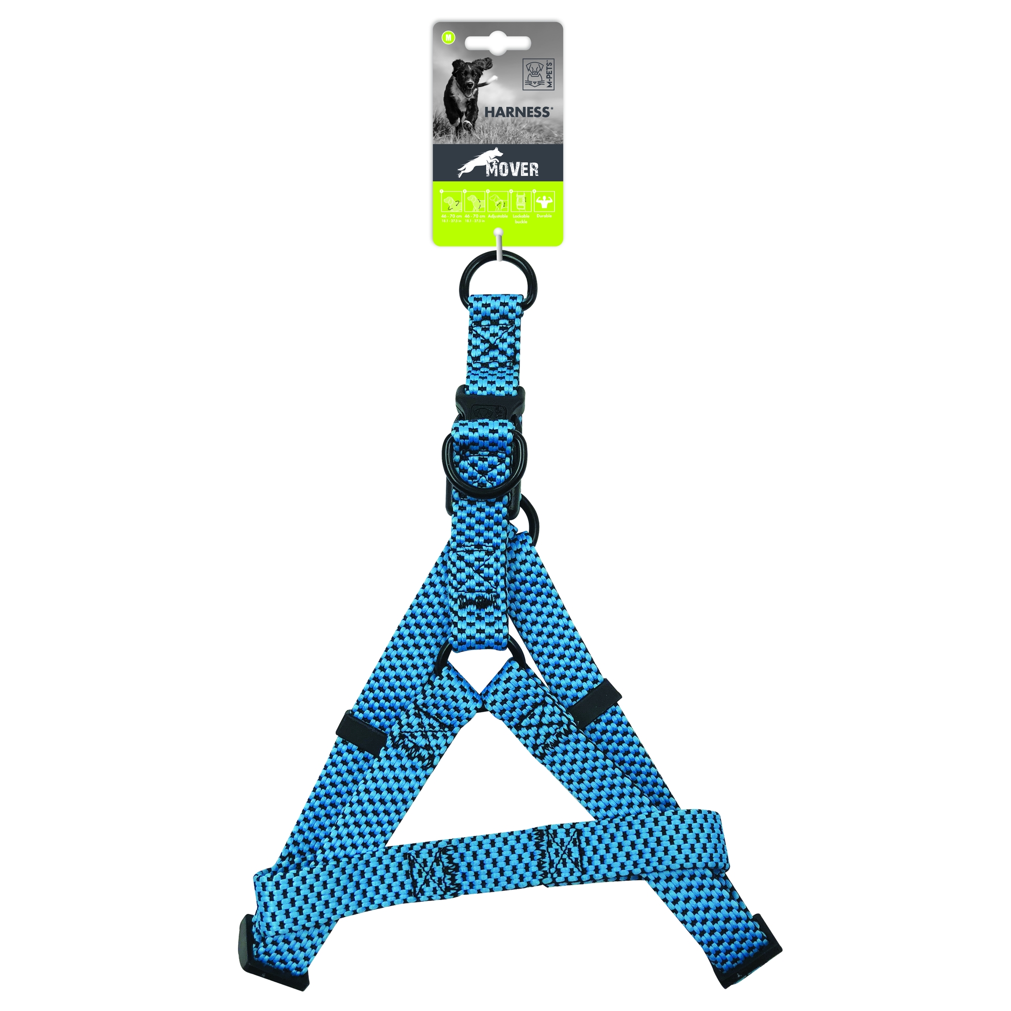 Шлейка для собак M-Pets Mover M Синий 10820799 - фото 1