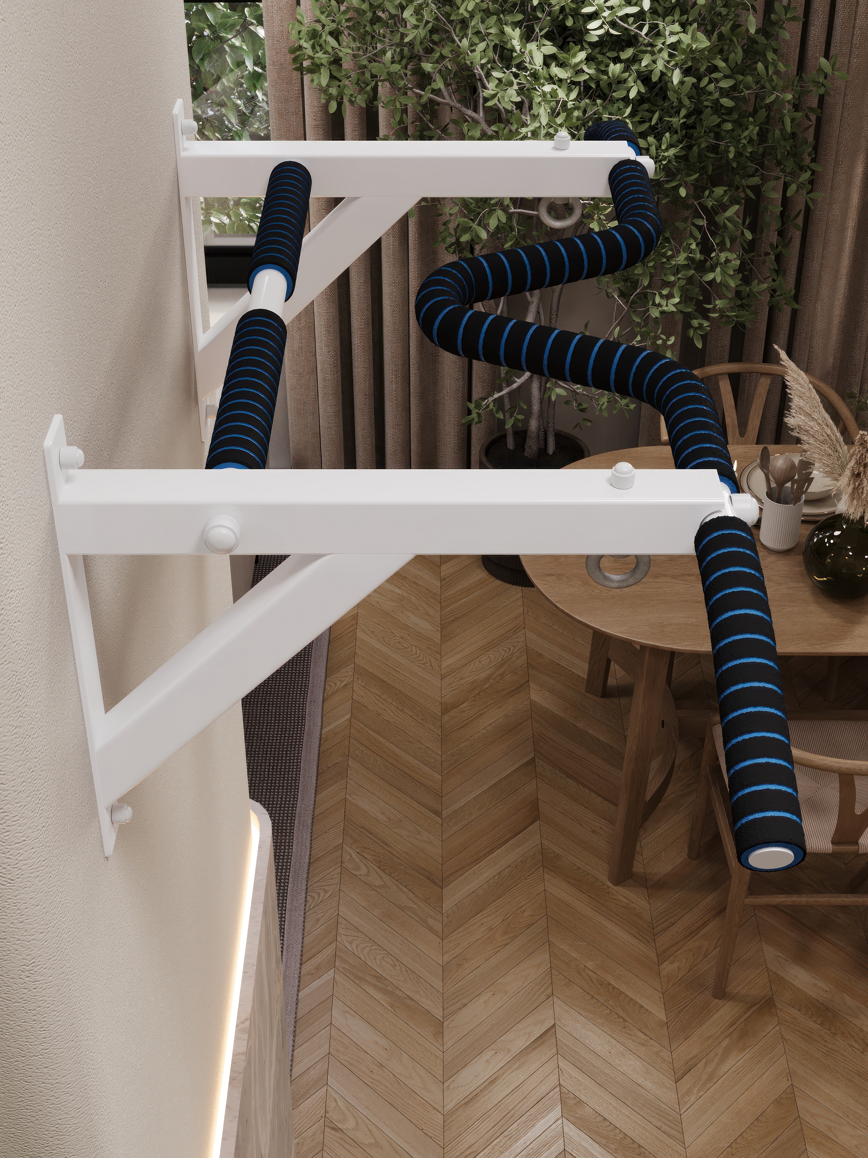 Турник настенный VENOM COMFORT с неопреновыми ручками - фото 9