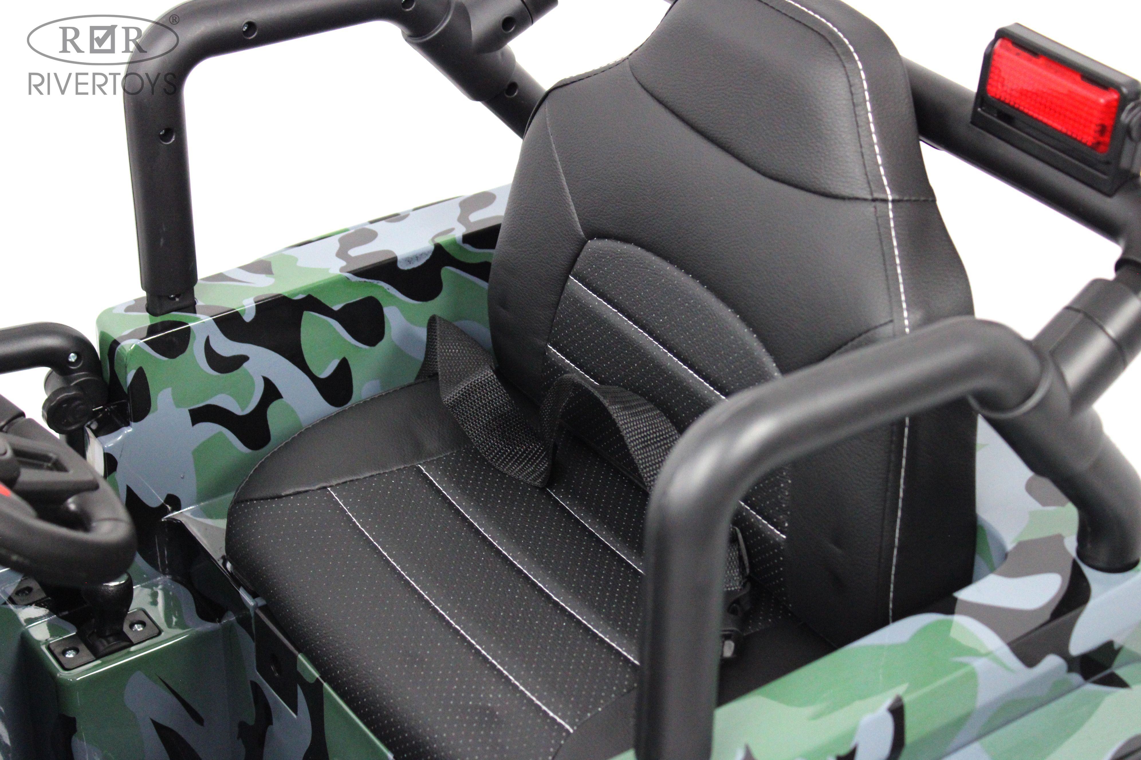Электромобиль RIVERTOYS T222TT-4WD-CAMOUFLAGE С пультом ДУ - фото 17