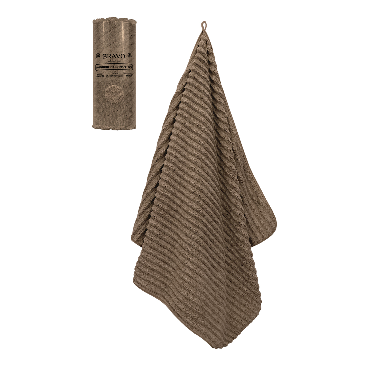 Полотенце BRAVO Рельеф 50 x 80 см 1 шт. - фото 2