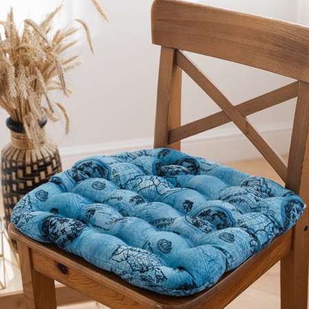 Подушка на стул BIO-TEXTILES карты с лузгой гречихи