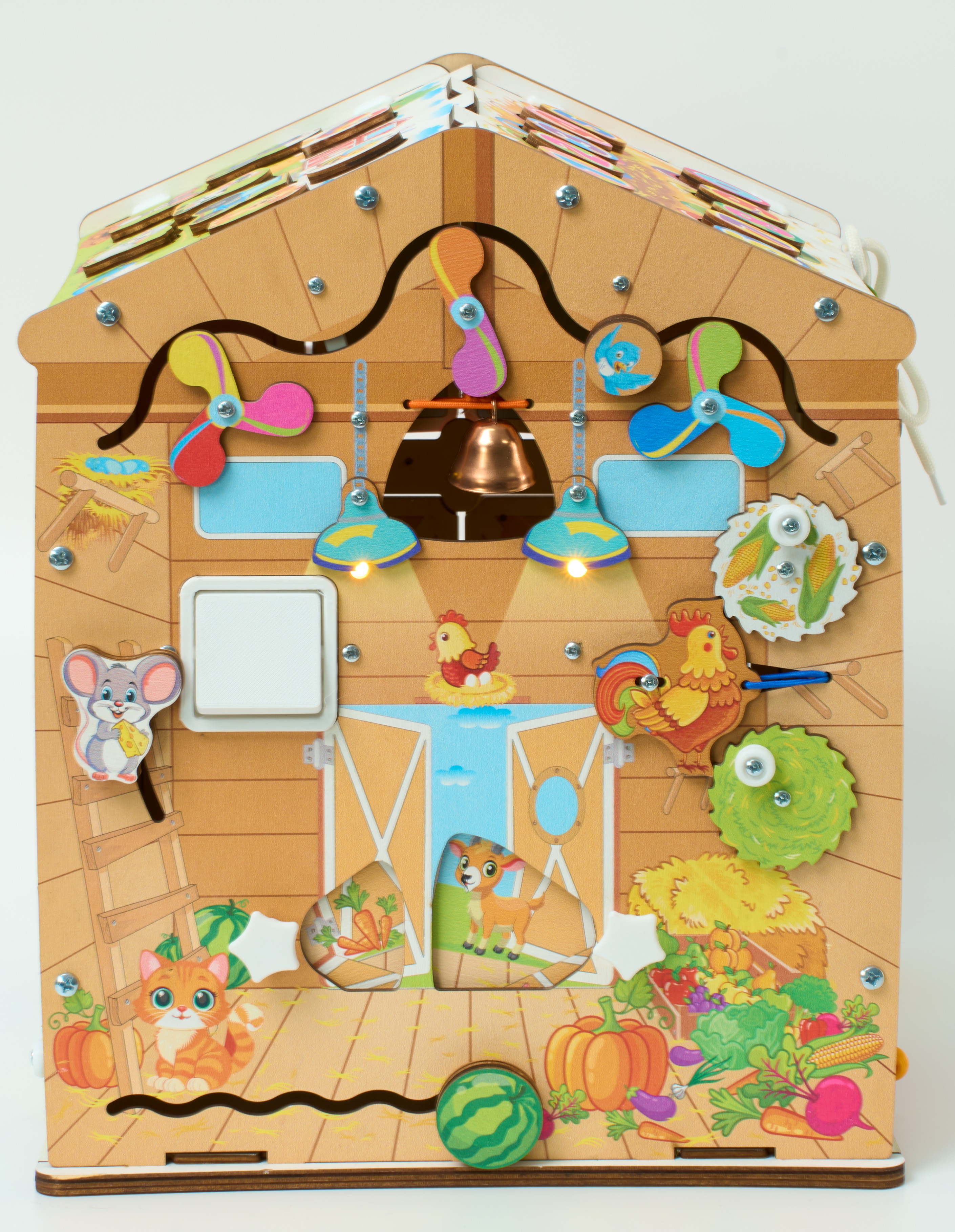 Игрушка MyKiddyQuest бизиборд Ферма - фото 22