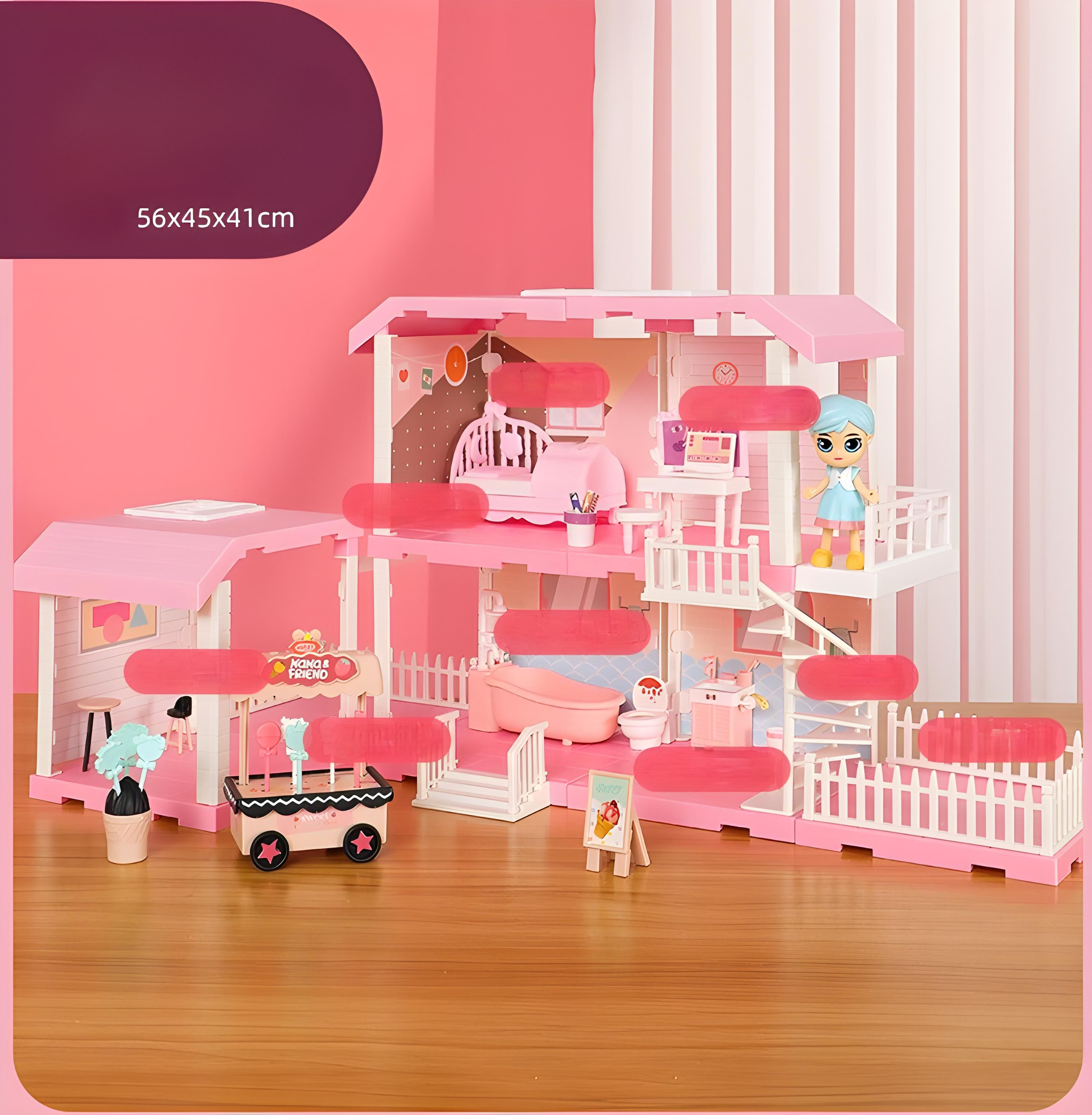 Домик для кукол SHARKTOYS 56 см с мебелью 11500002 - фото 1