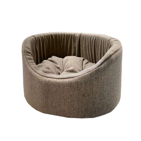 Лежанка для животных Homepet Rosy grey Жаккард 57*45*20см Розово-серый