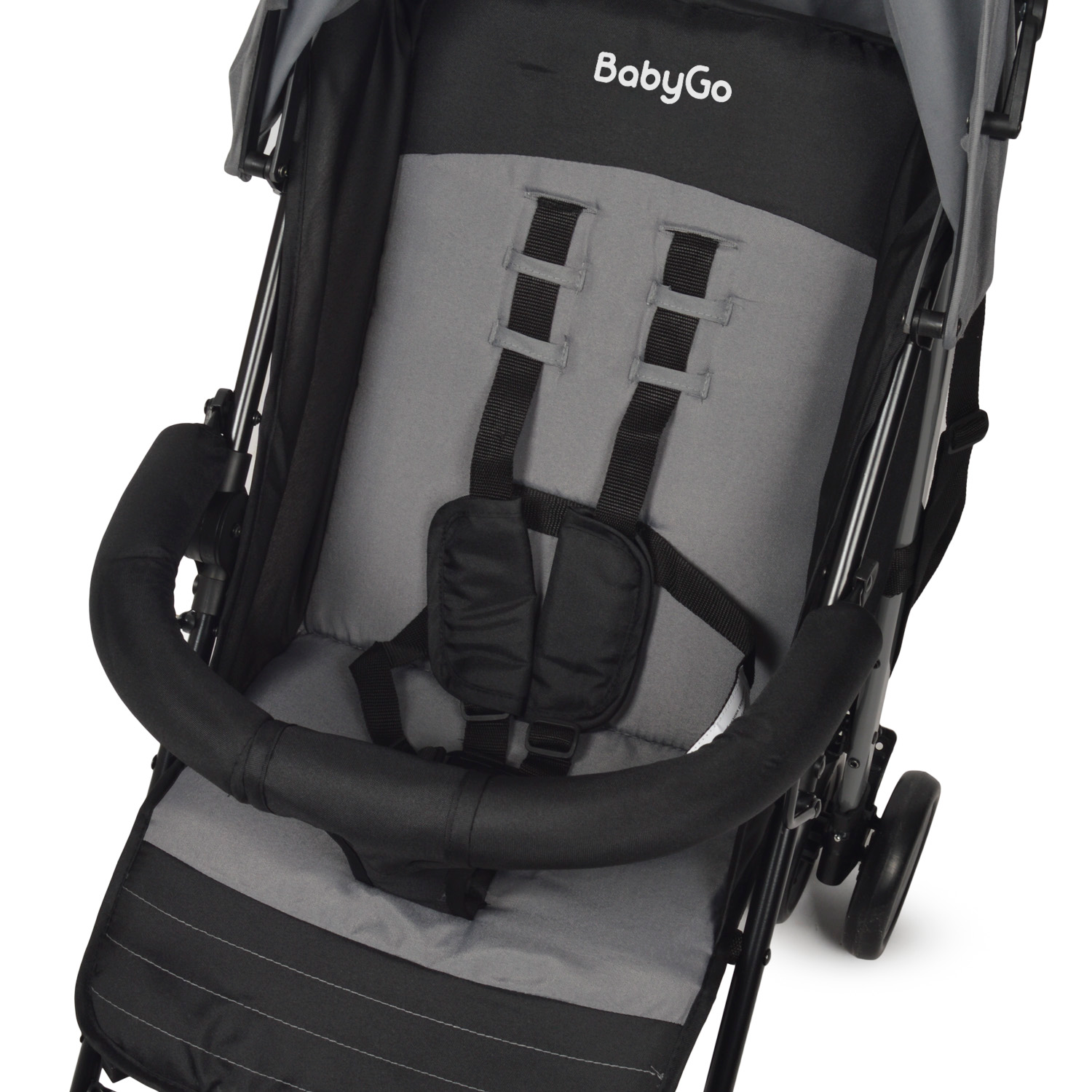 Коляска прогулочная BabyGo Ellipse New серый - фото 11