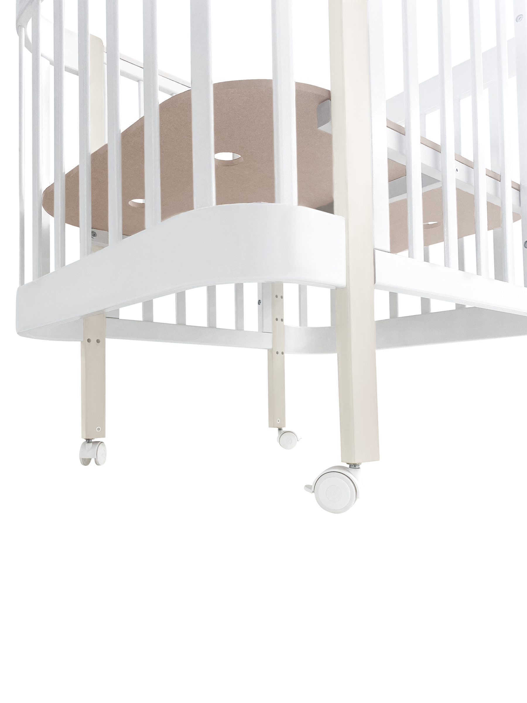 Детская кроватка Ingo Italiano Baby IN-06 4 в 1 белый кашемир, продольный маятник - фото 11