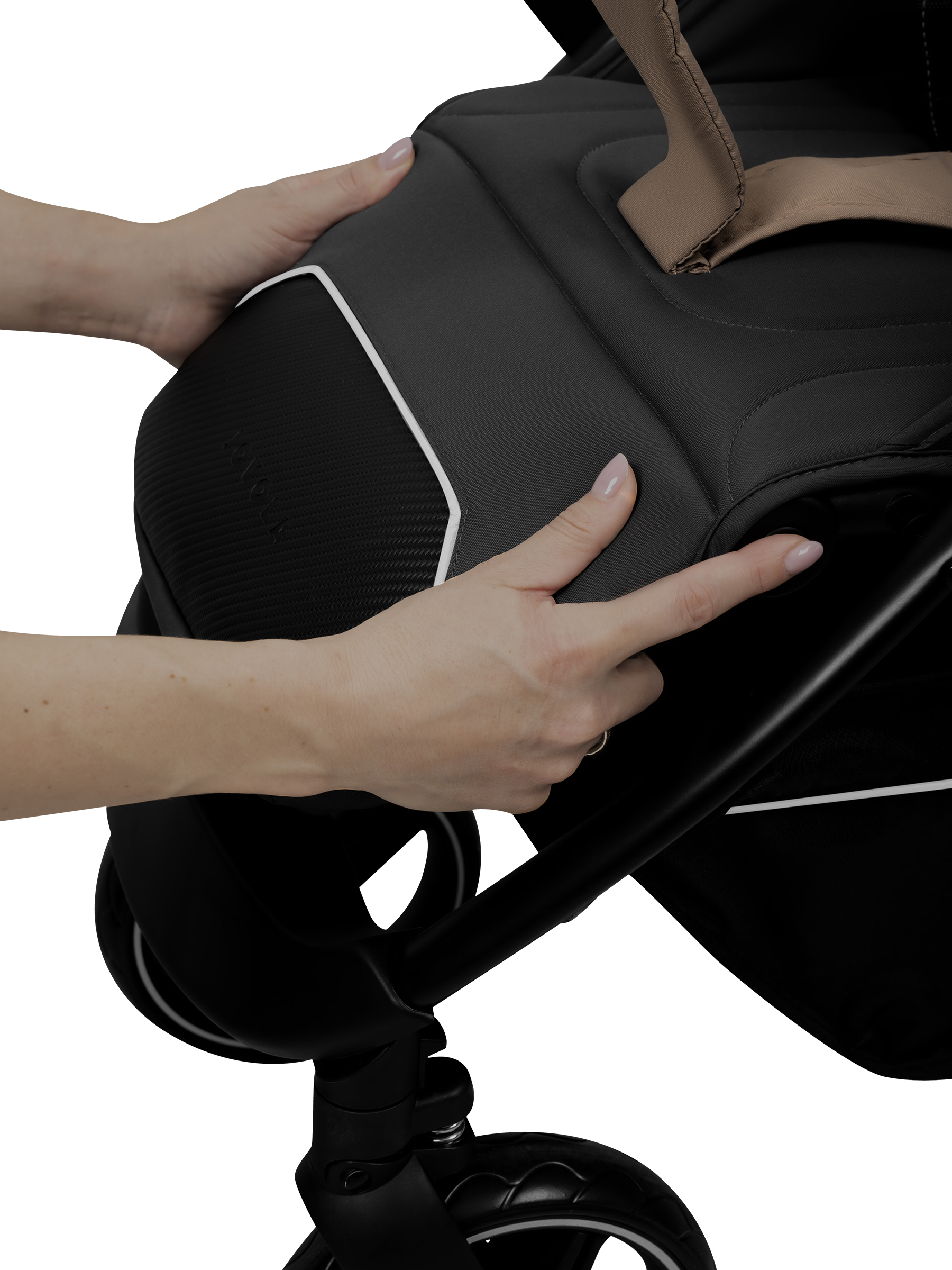 Коляска прогулочная JOVOLA SELENA 2026 темно-беж.-серый - фото 33