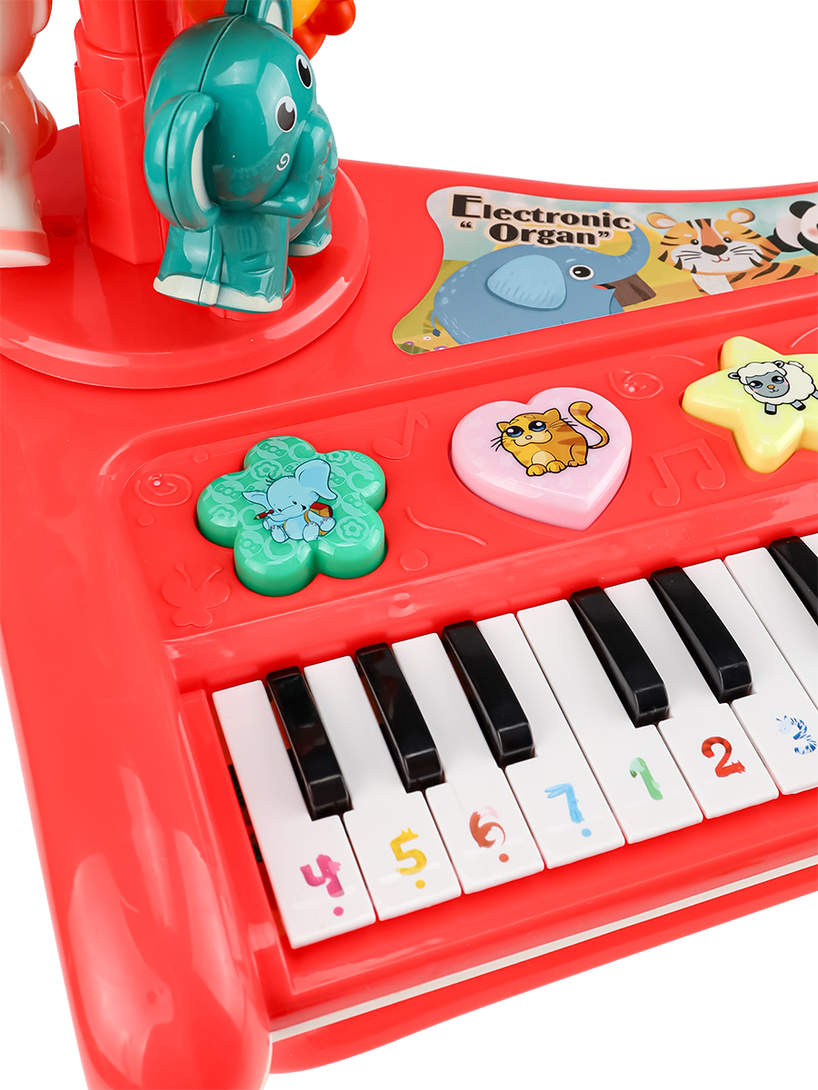 Игрушка музыкальная Рыжий кот Красный пианино - фото 6