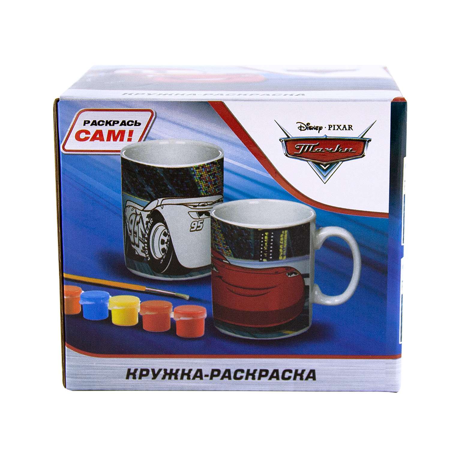Набор для творчества ND PLAY Тачки Гоночный трек роспись красками - фото 2