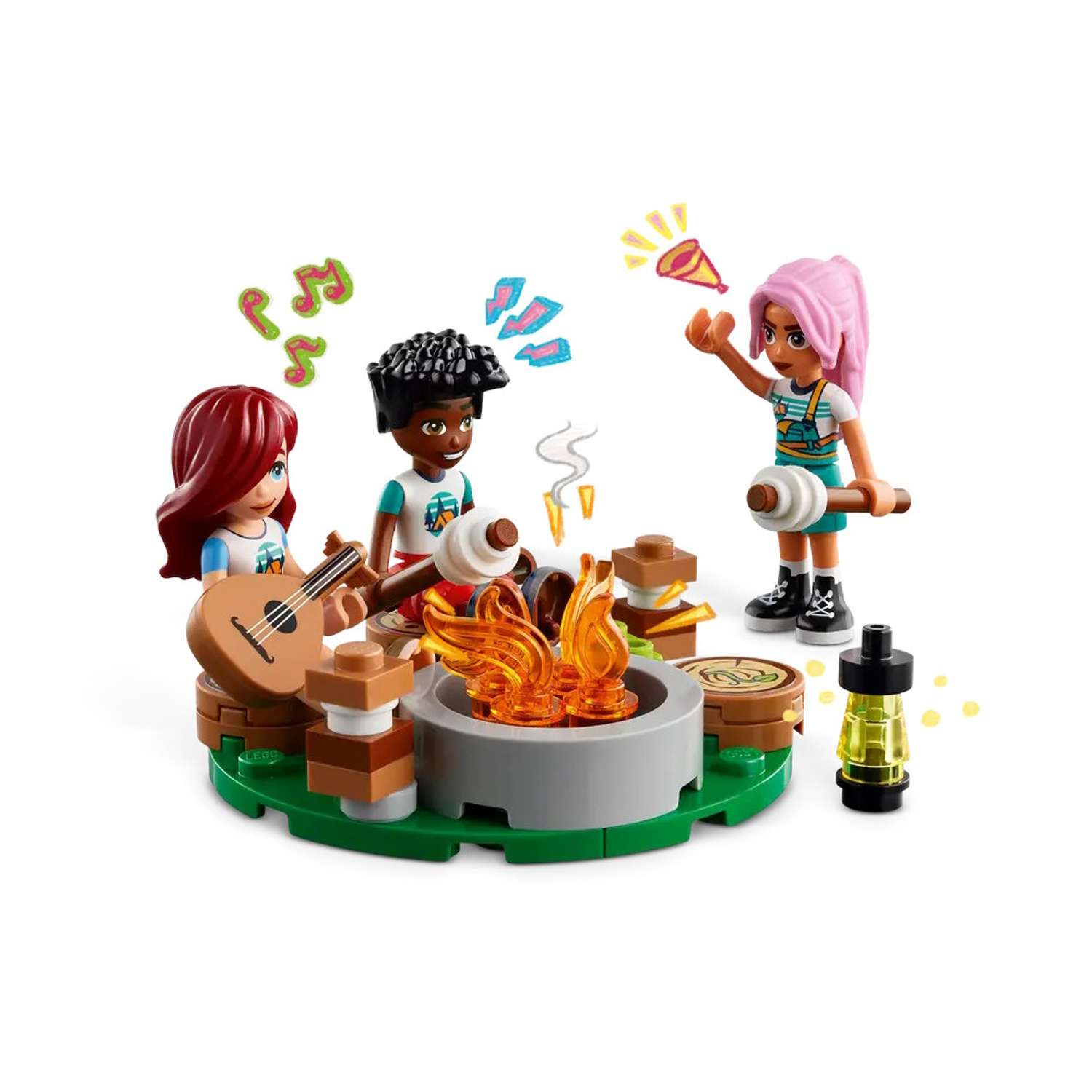 Конструктор LEGO Friends Уютные коттеджи у костра блочный - фото 2