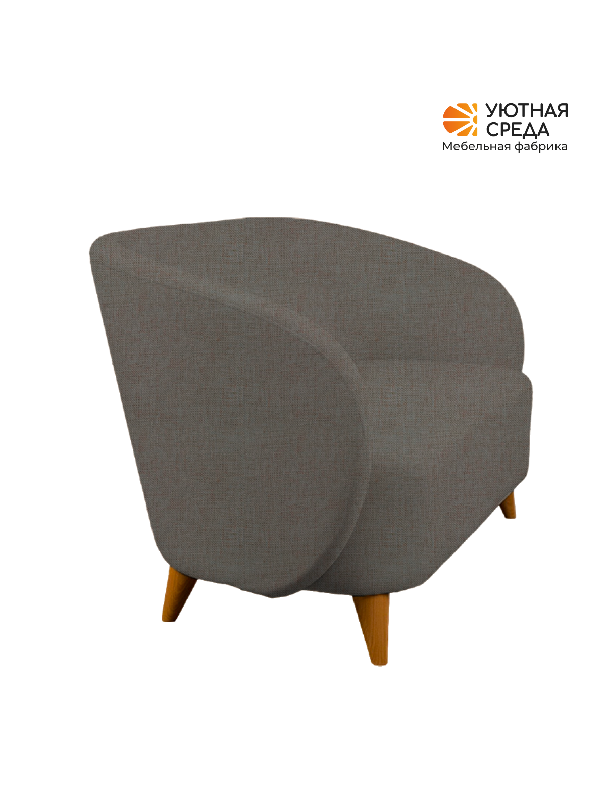 Диван Уютная среда графит рогожка серый - фото 16