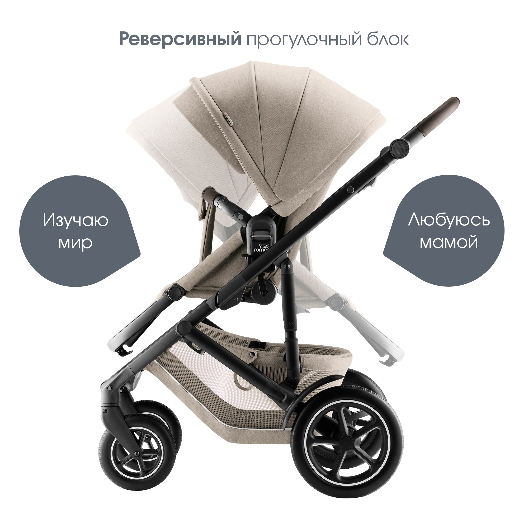 Коляска 2в1 Britax Roemer Smile 5Z Style Teak 0+ бежевый - фото 8