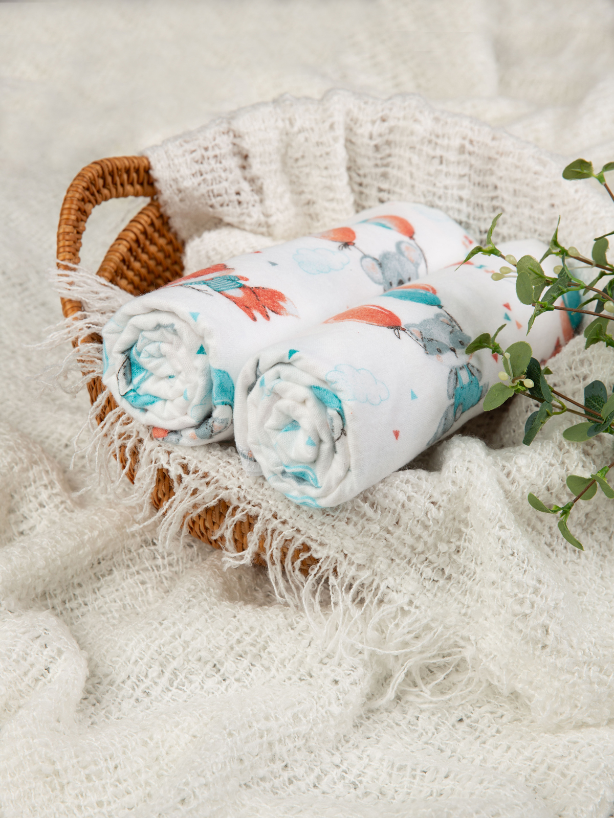 Пелёнка Чудо-Чадо фланель 90х120 см 2 шт. - фото 14