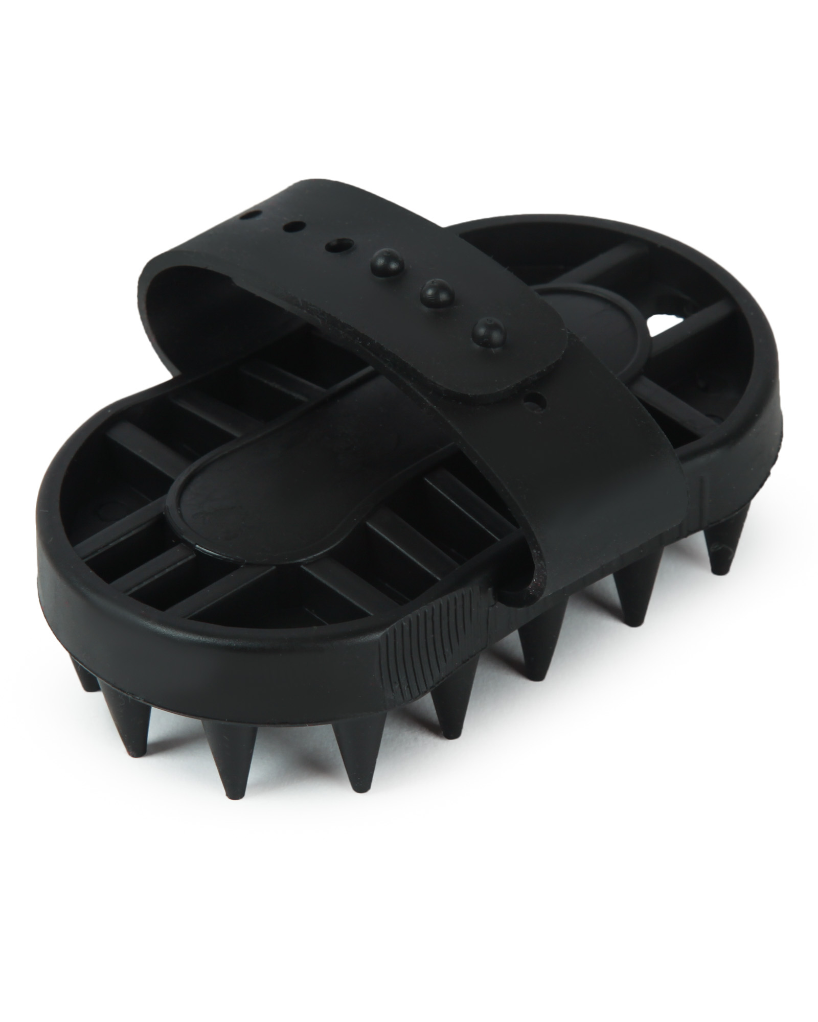 Щётка-массажёр Barbaks из термопластичной резины для ухода за питомцем черная 12.5*6.6см - фото 5