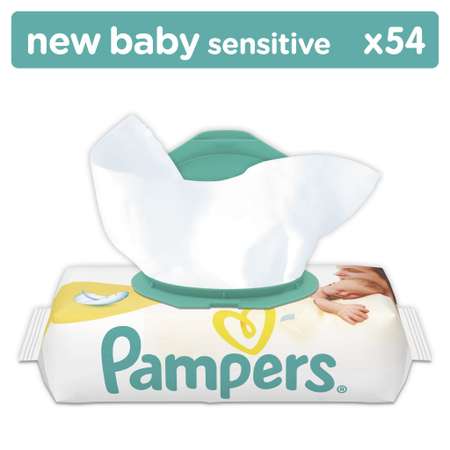Влажные салфетки Pampers Sensitive 54 шт.
