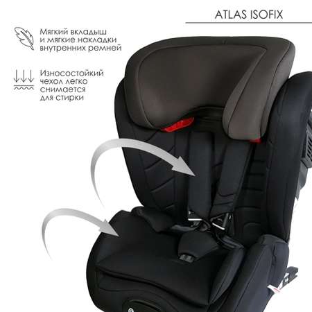 Автокресло Olsson Atlas Isofix Black-Gray Isofix 1/2/3 (9-36 кг)