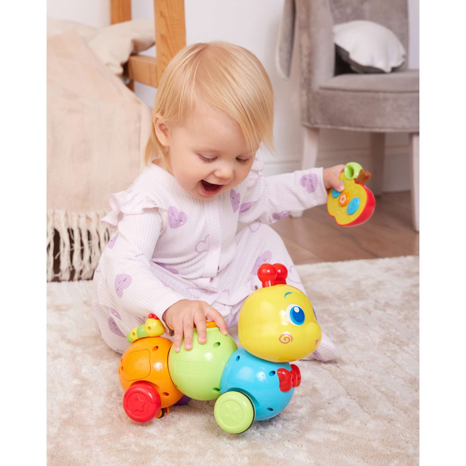 Игрушка BabyGo Забавная гусеница - фото 4