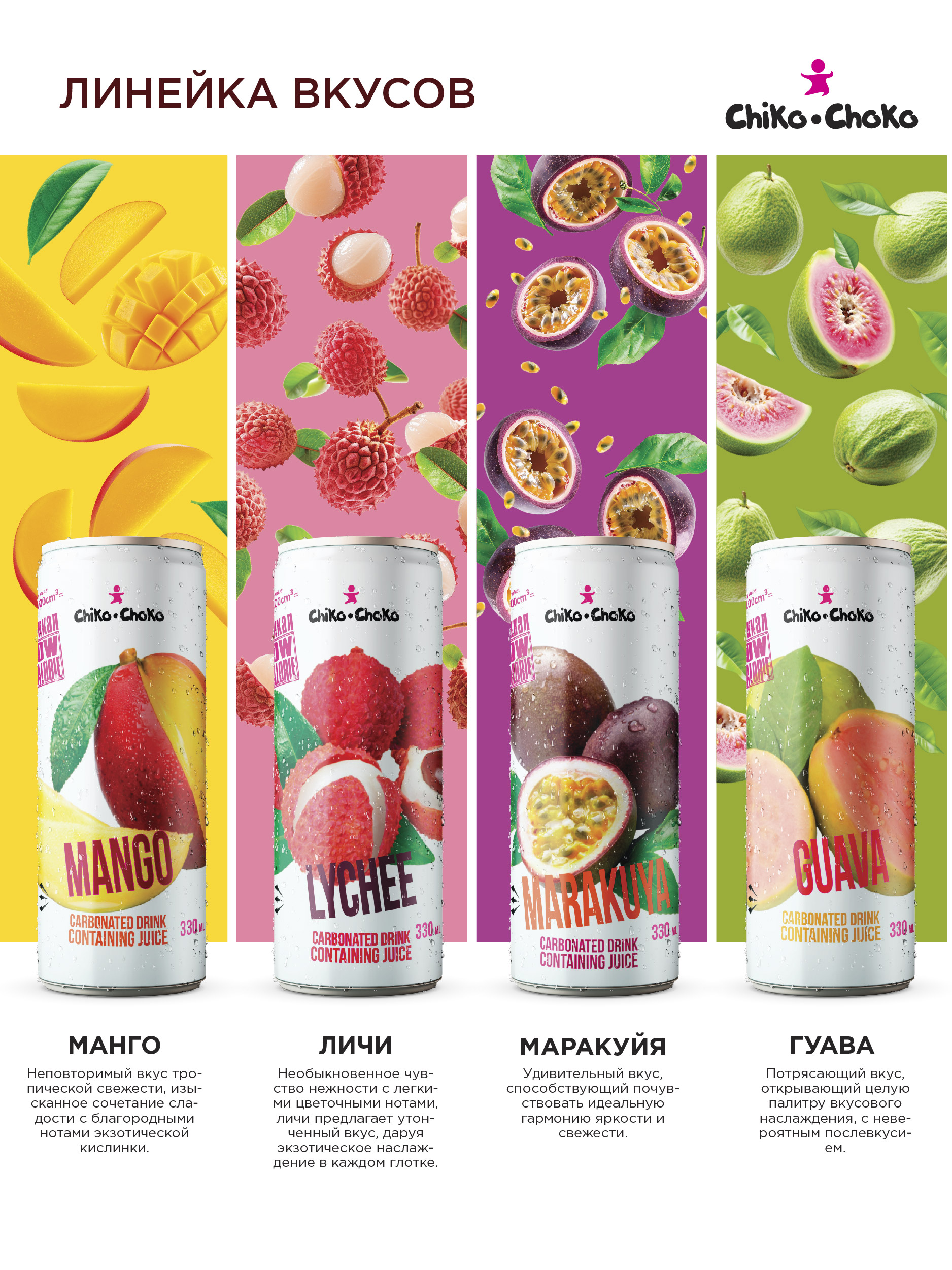 Напиток газированный Сhiko-Choko с содержанием сока - фото 5