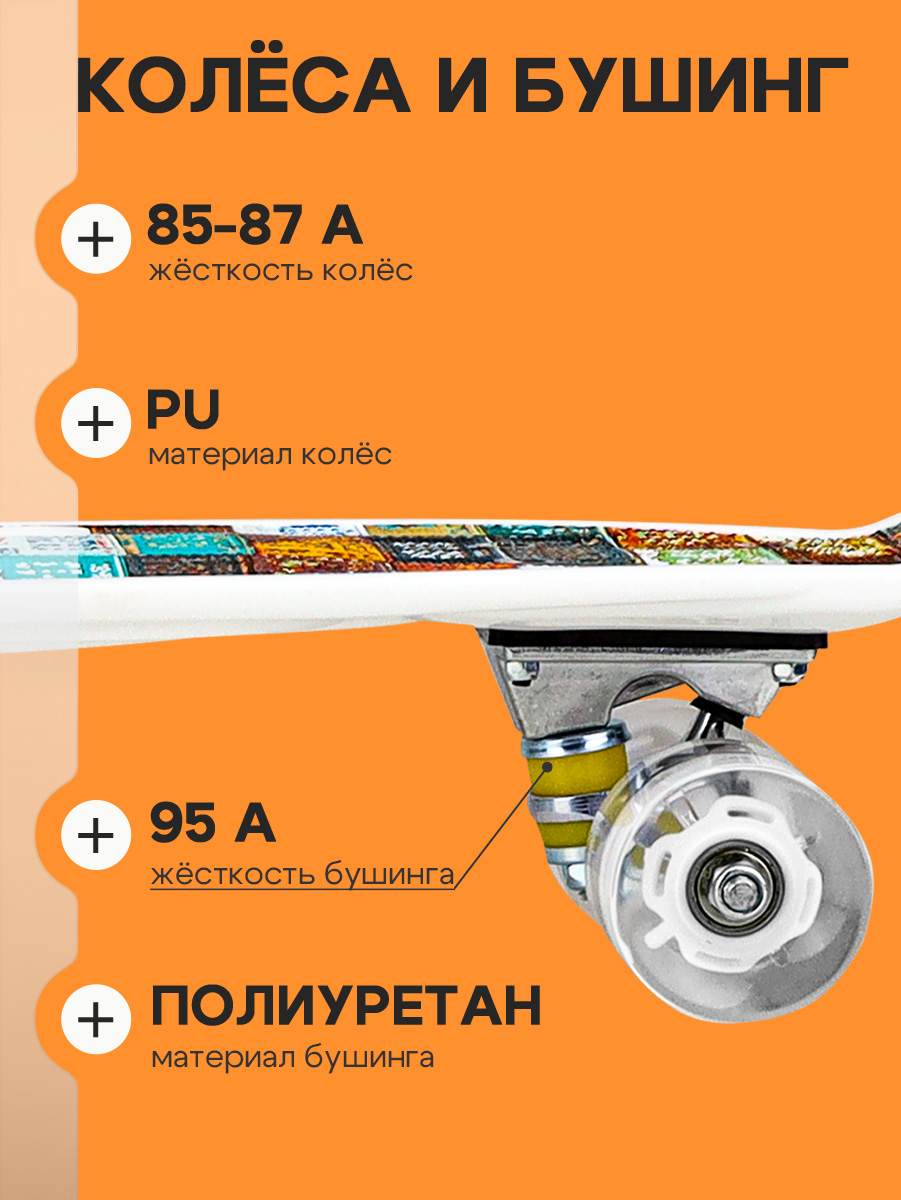 Скейтборд U-TURN 59 см - фото 4