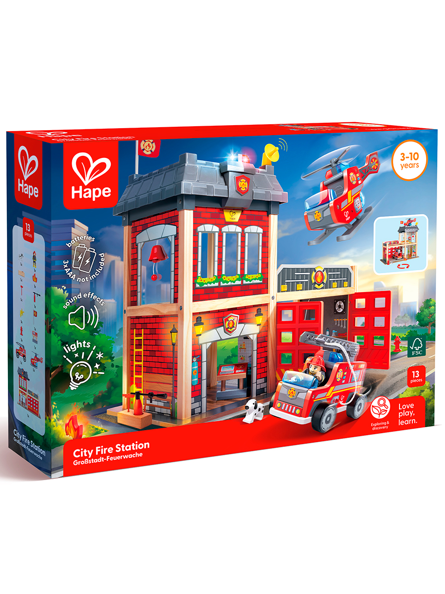 Игрушка Hape Пожарный (инструменты, экипировка) - фото 15