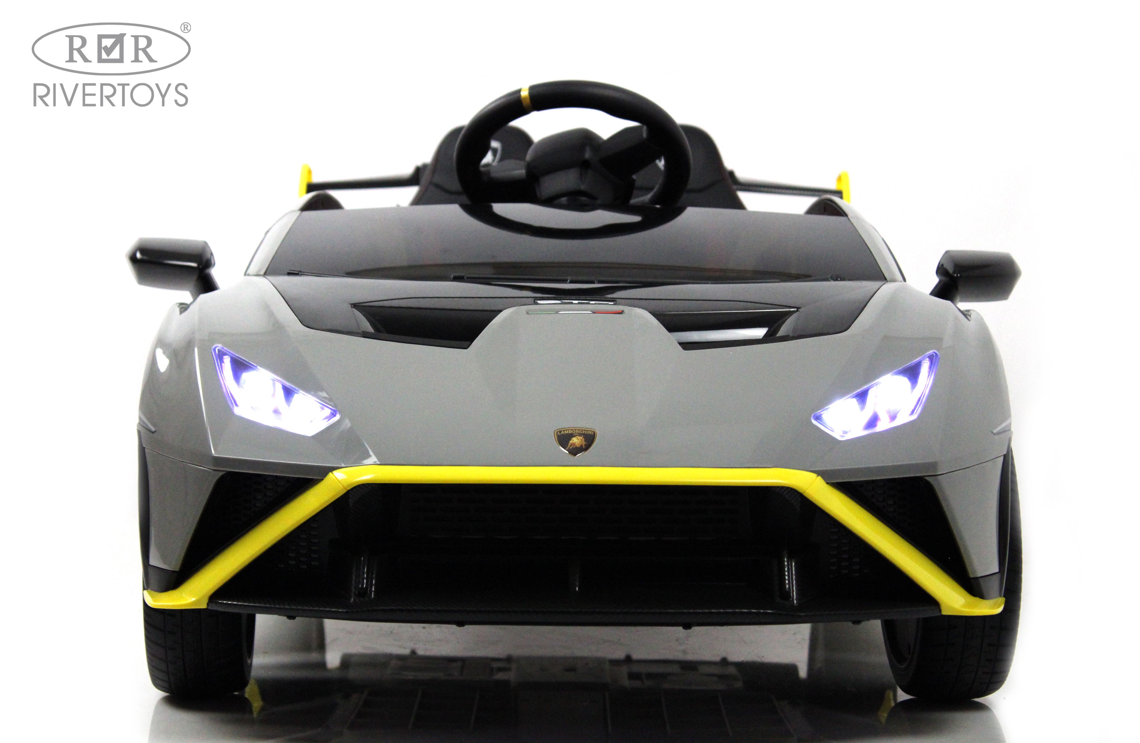Электромобиль RIVERTOYS Lamborghini E888EE-GRAY С пультом ДУ - фото 4