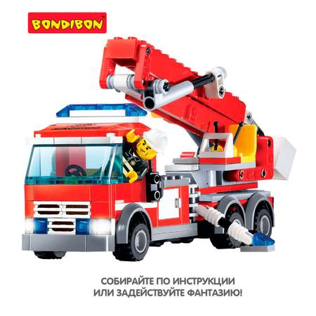 Конструктор Bondibon Пожарная Служба Машина блочный