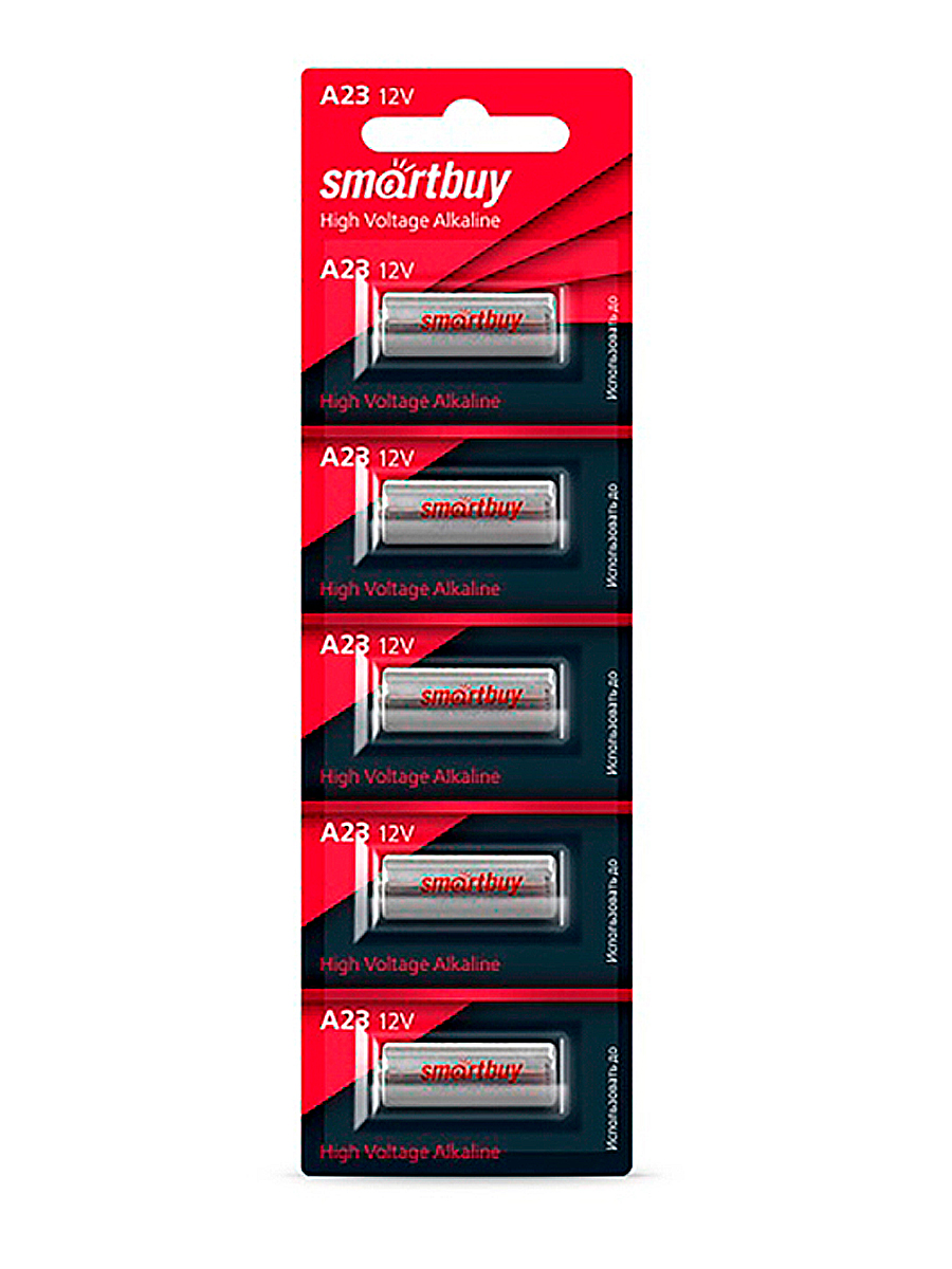 Элемент питания Smartbuy A23 - 5 шт. в упаковке - фото 1