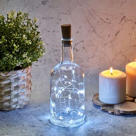 Светодиодная гирлянда NEON-NIGHT Роса 2 м с пробкой белое свечение