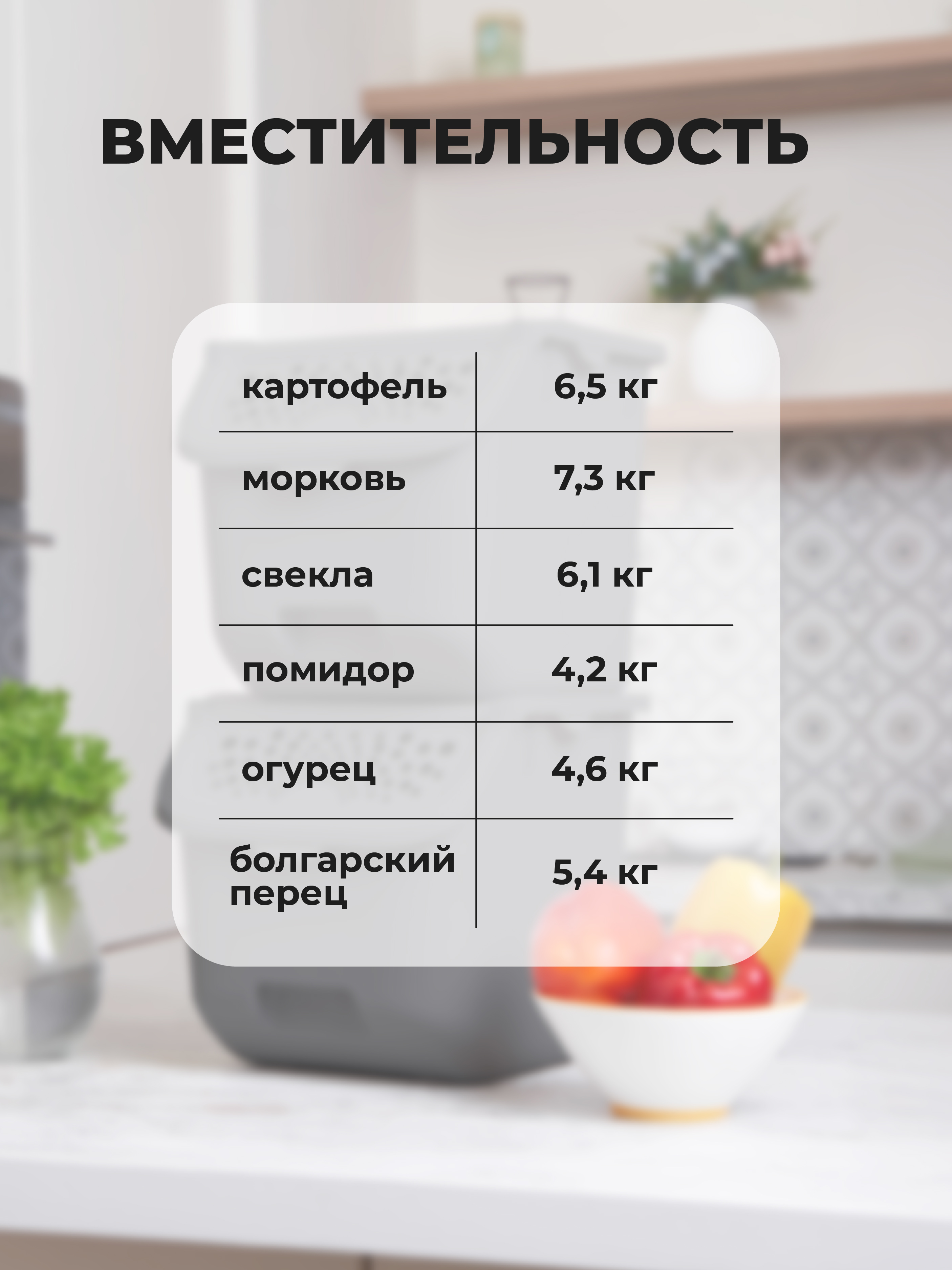 Ящики для овощей Phibo 11,3л, светло-бежевый - фото 10