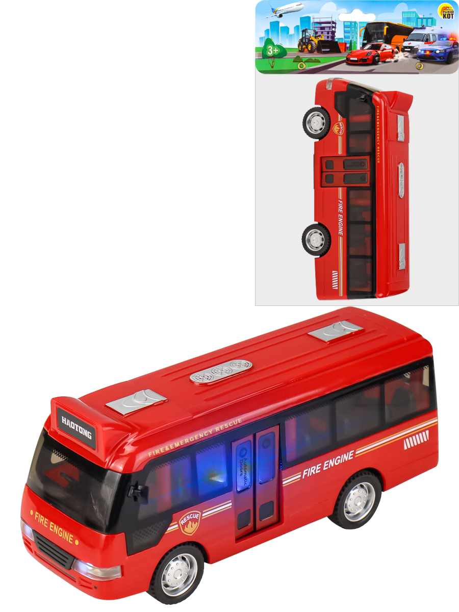 Игровой набор Рыжий кот Автобус и машина И-9436 - фото 2