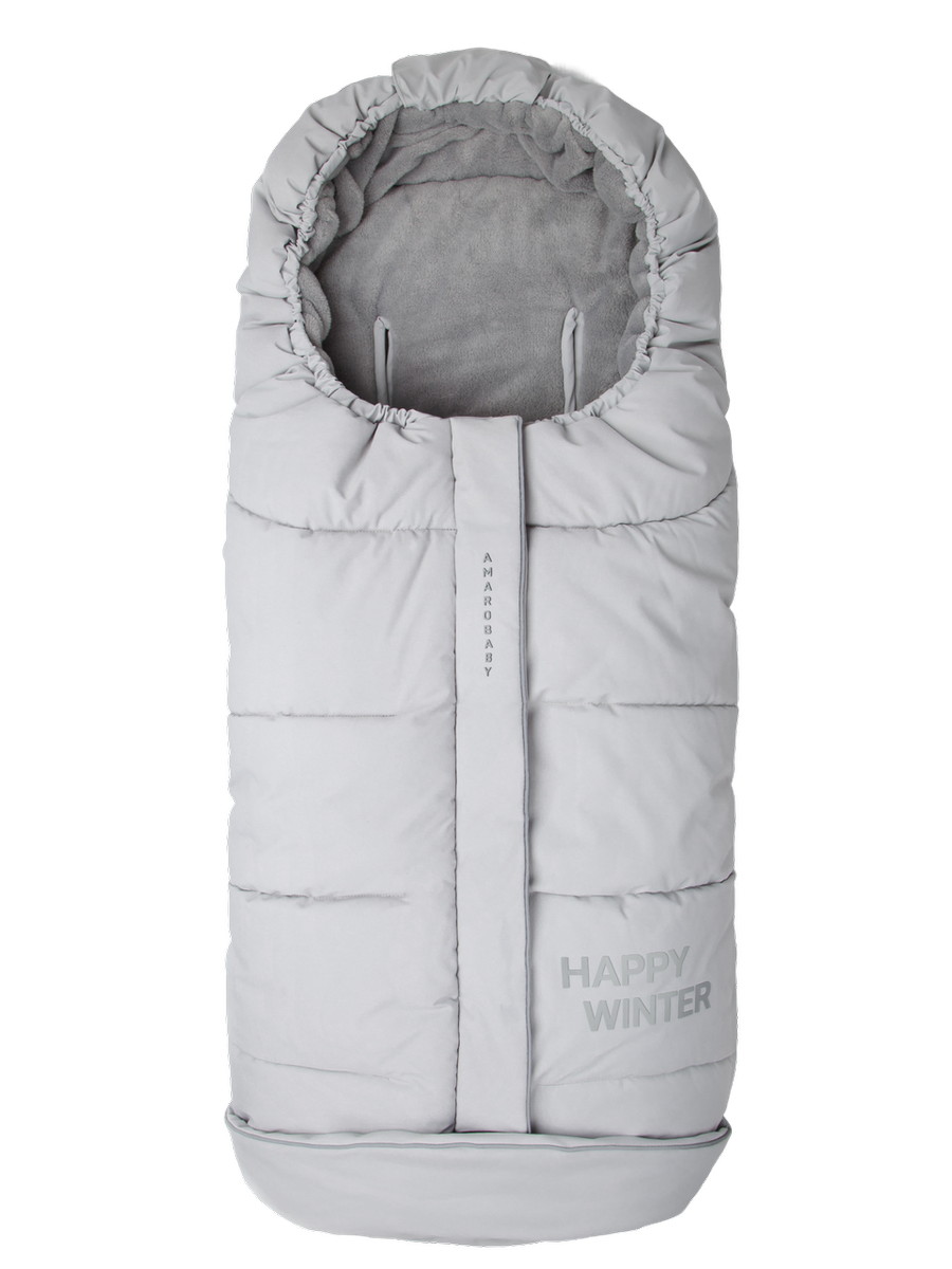 Конверт в коляску Amarobaby Конверт детский зимний серый - фото 1